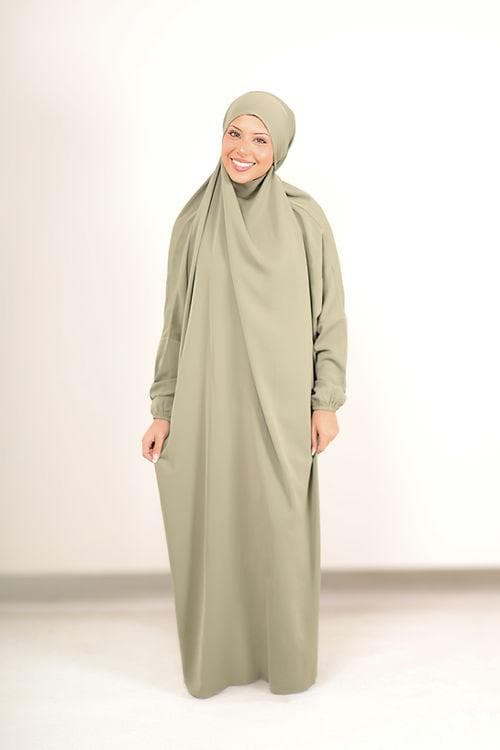 Olive Madinah Prayer Dress: Lightweight, Easy Fit - image 5