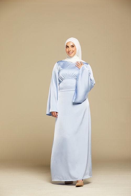 The Serene Satin Dress - Ocean Frost - image 4