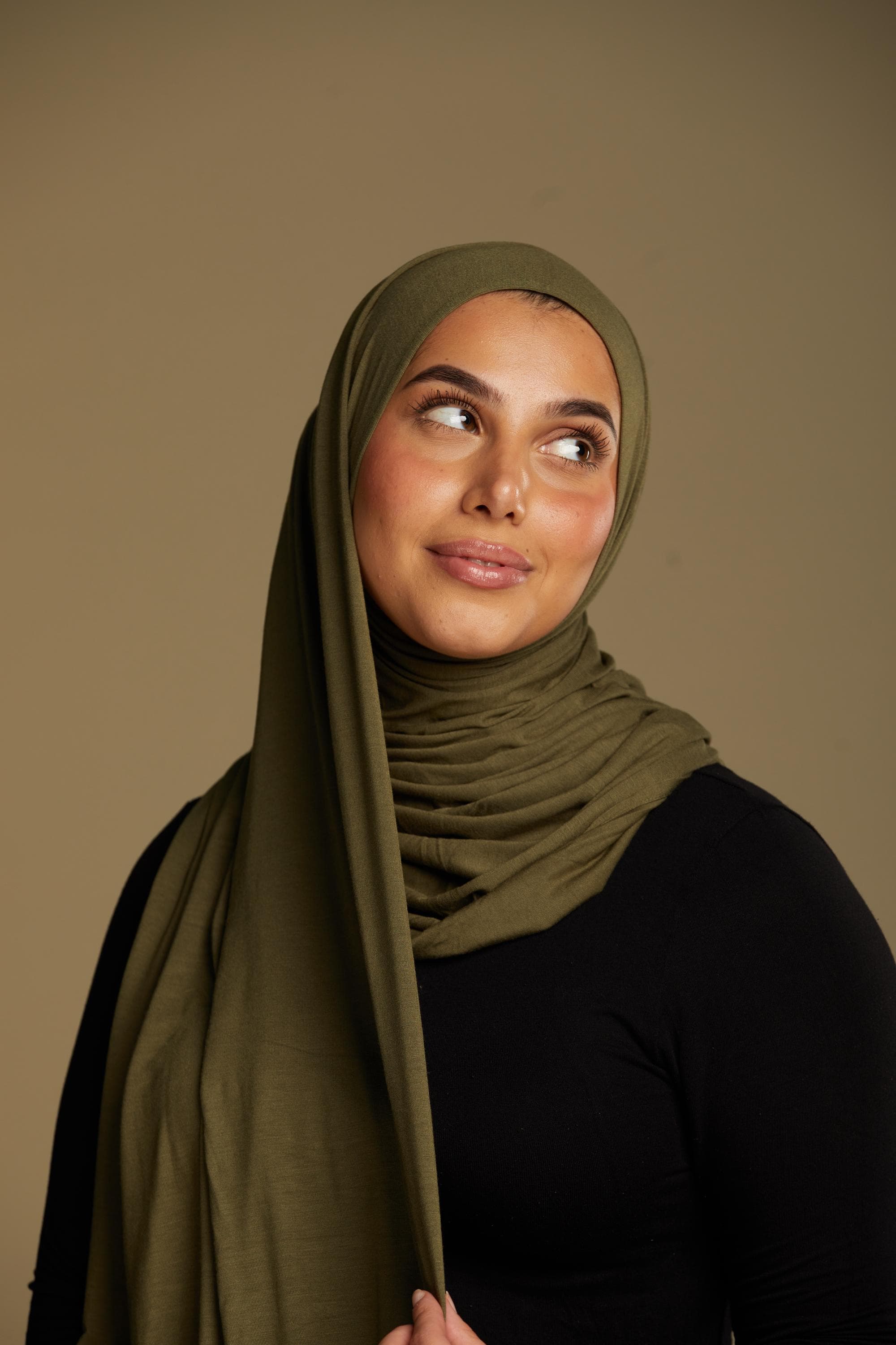 Premium Jersey Scarf - Olive Green - image 3