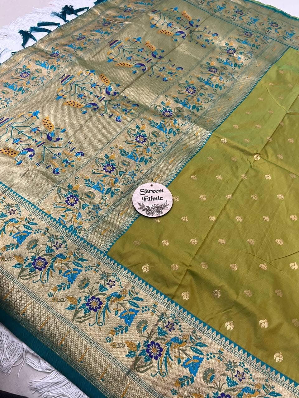 Women's Soft Silk Paithani Saree New - image 5