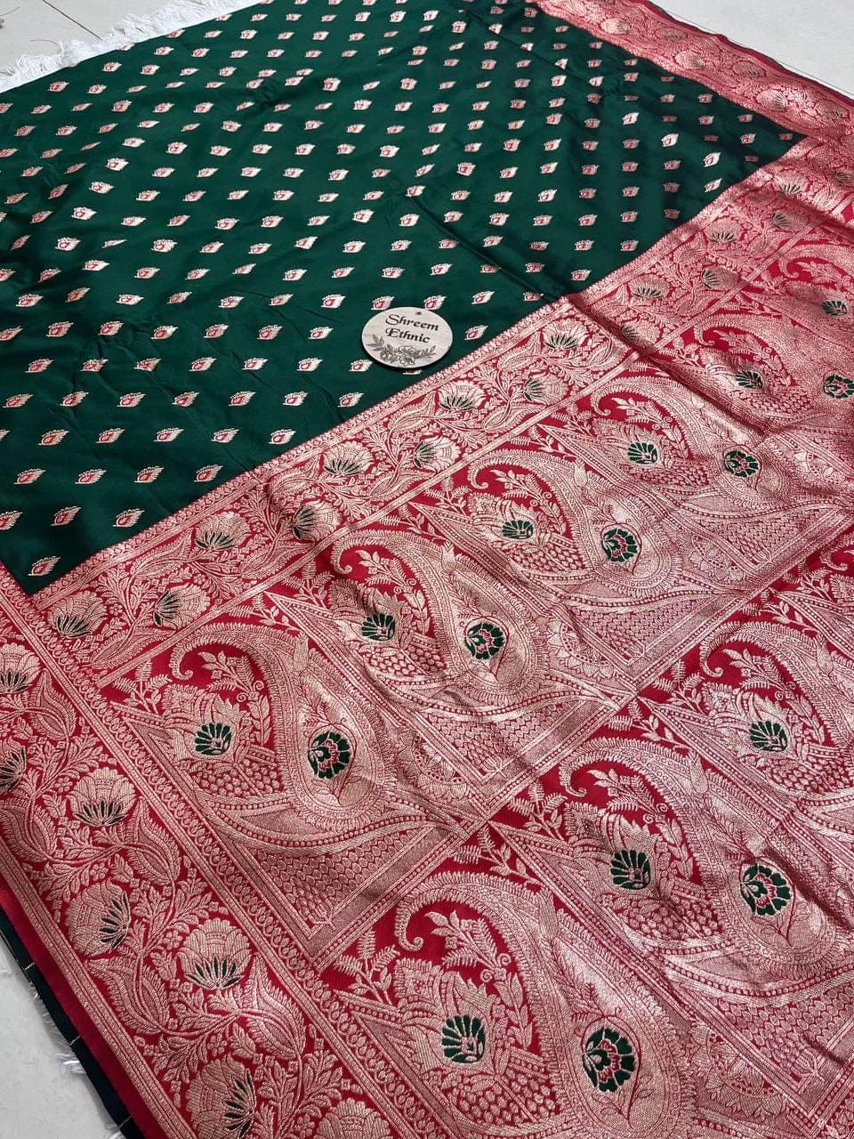 South Indian Purple Silk Saree | Traditional Wedding Wear | Custom Blouse USA - image 5