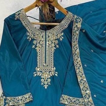 Pakistani Designer Salwar Kameez Readymade Suit Kurta Palazzo With Designer Dupatta 3piece Stitched Fancy Palazzo Suit For Women Long Kurta - image 3