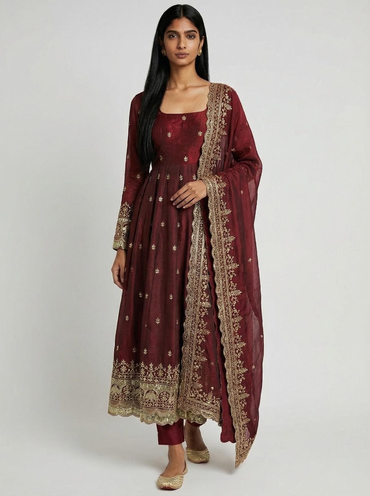 Anarkali Gown for Women Stylish Anarkali Dress Embroidery Work Indian Ethnic Outfit Wedding Wear Wedding Gown Designer Dress
