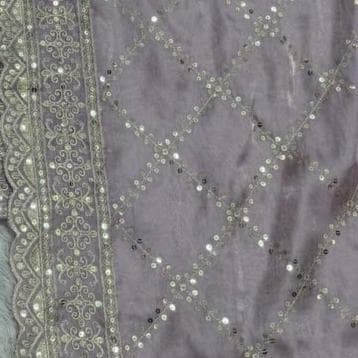 Embroidered Silk Palazzo Suit: Indian Pakistani Wedding Party Outfit Women - image 3
