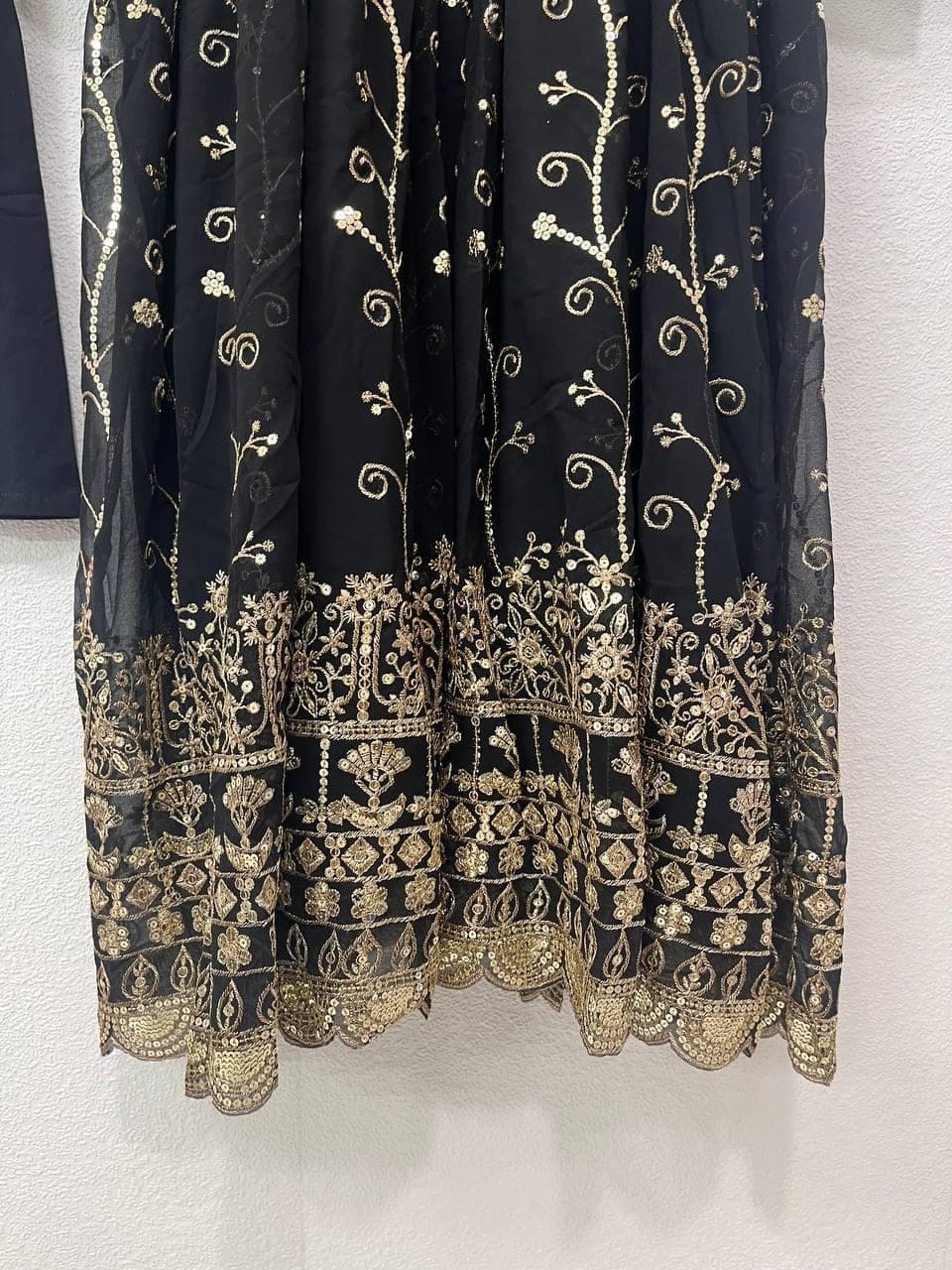 Embroidered Anarkali Gown, Indian Wedding Ethnic Wear, Georgette Party Dress - image 4