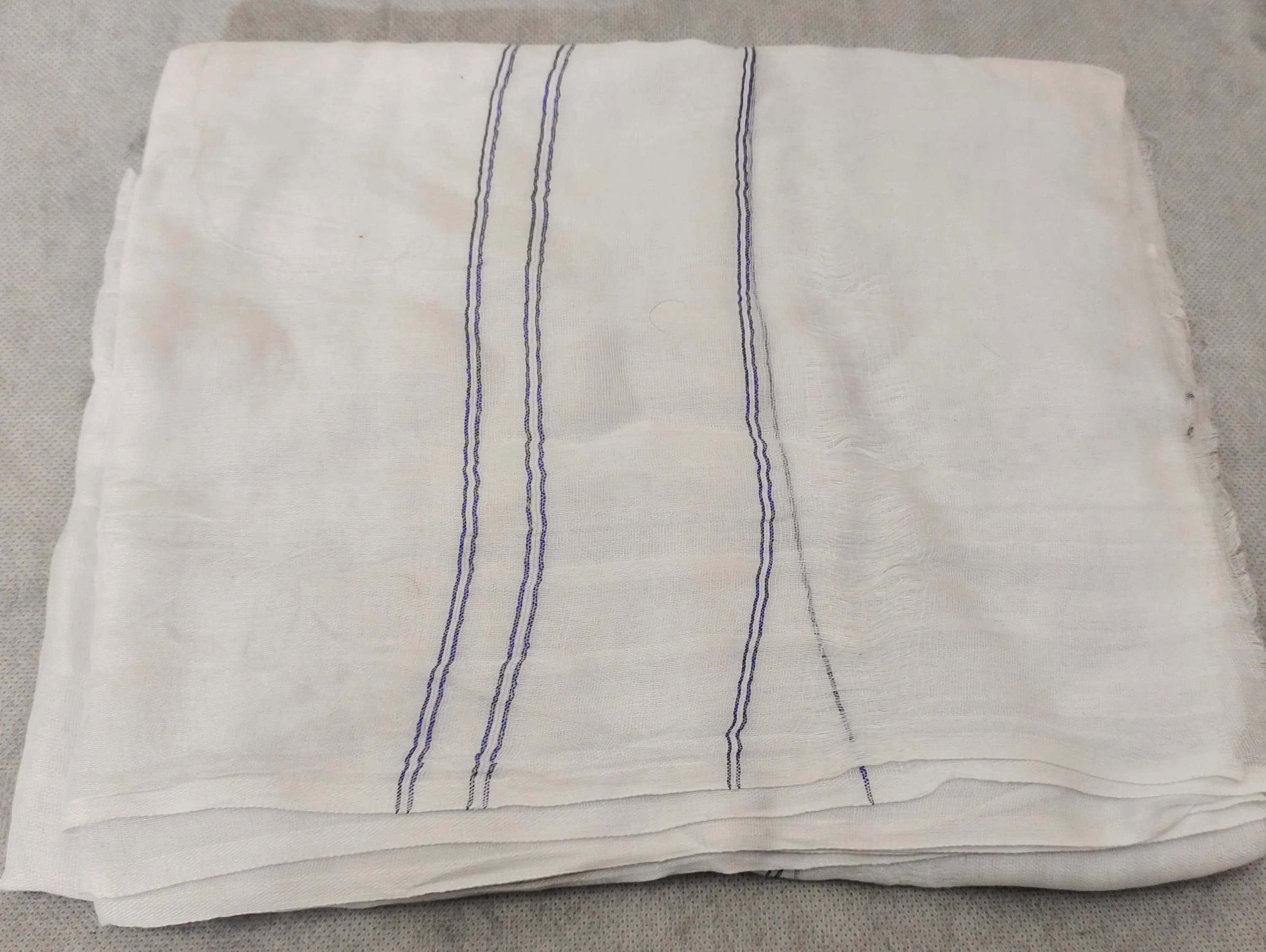 White and black 2 pcs cotton muslim turban cloth - 15 ft pagri - image 5