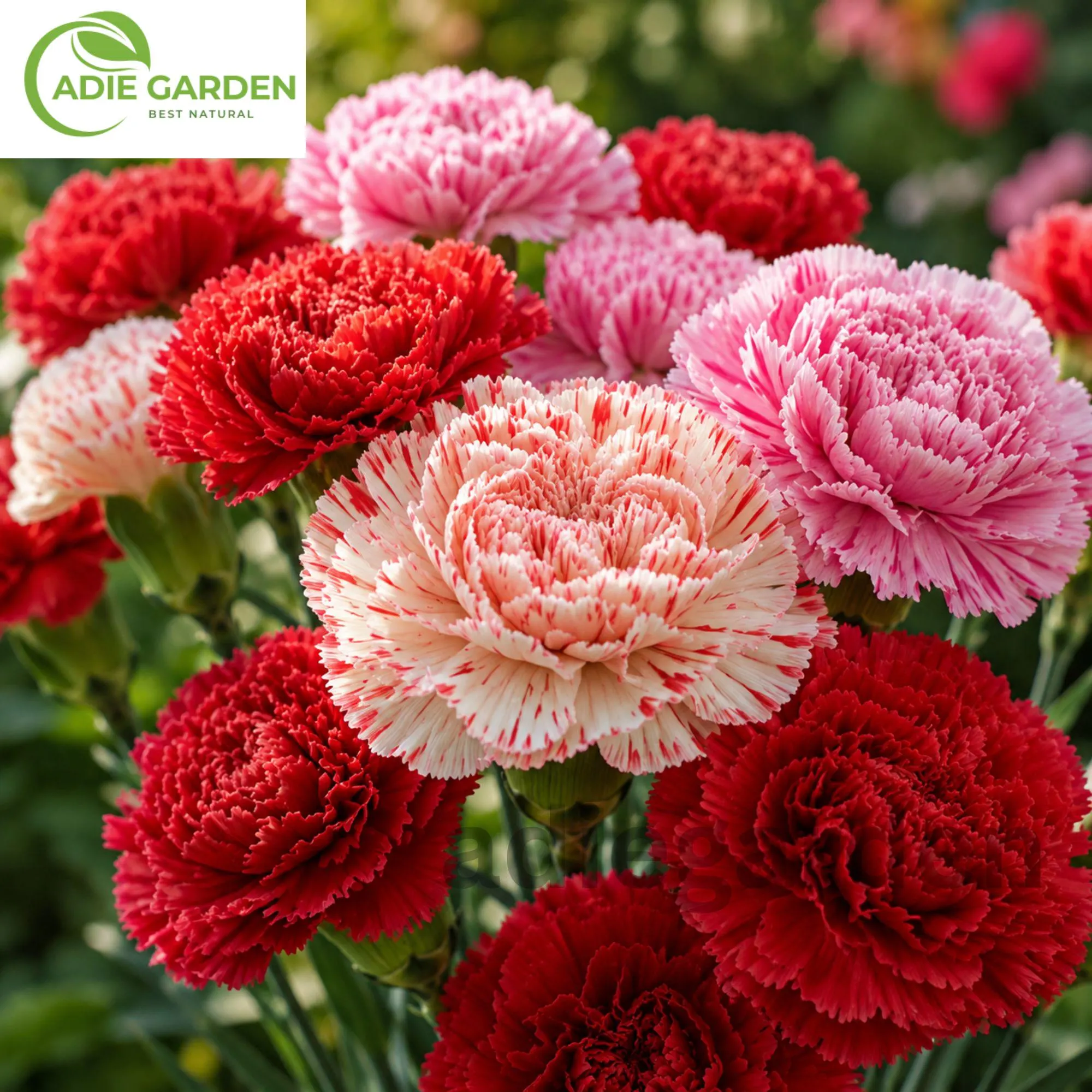 Double Mix Carnation Seeds | Heirloom Perennial Garden Blooms (600+ Seeds)