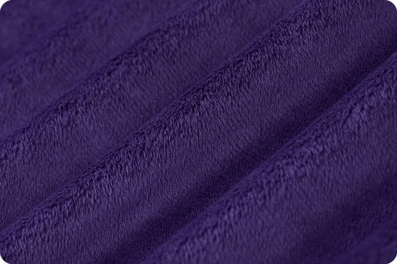 Solid Cuddle® 3 Eggplant – Ultra Soft Plush Minky Fabric 3mm – Shannon Cuddle® | Cut-to-Size c390eggplant - image 3