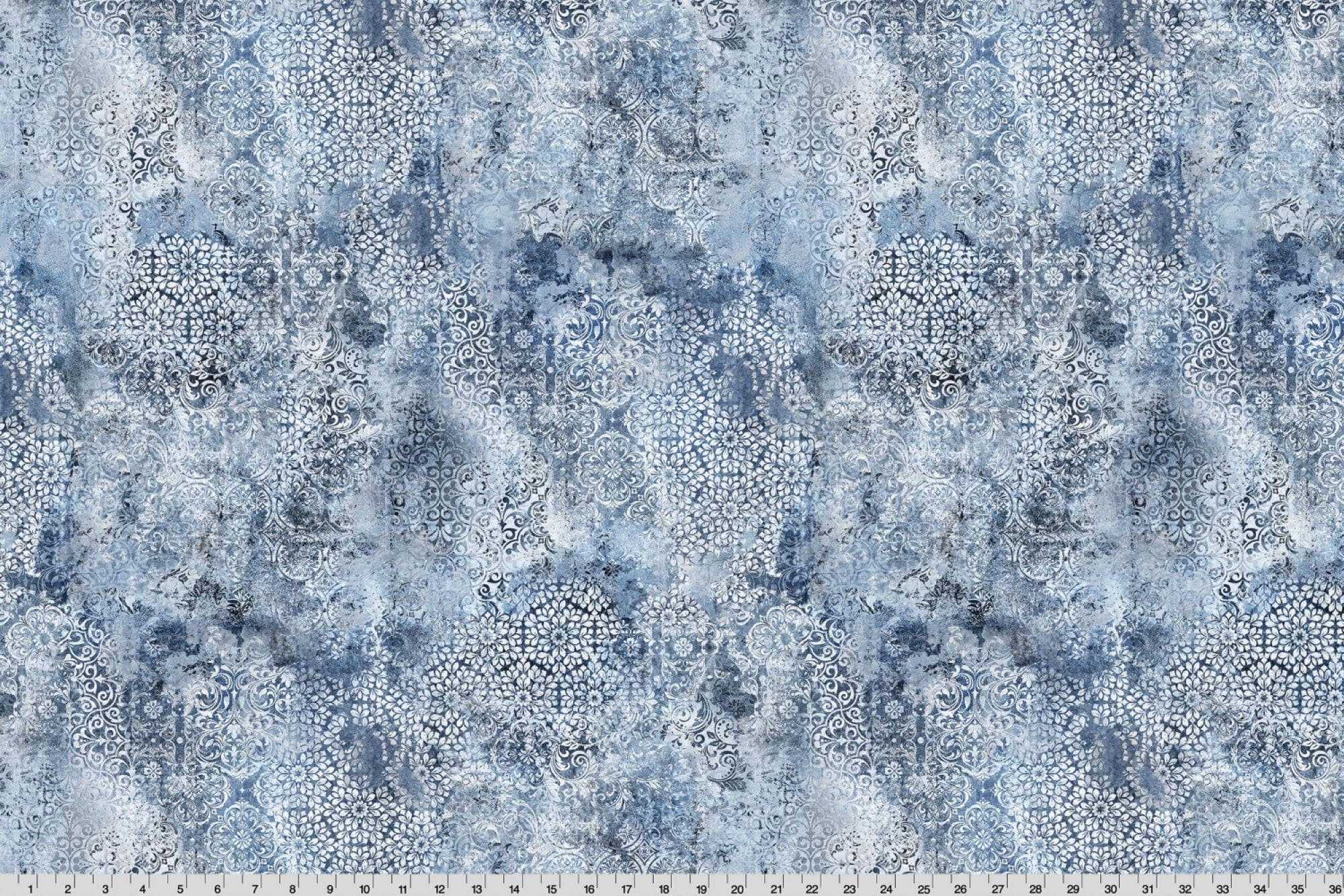 Barely Basics Stone Wash Quilting Cuddle® Denim – Soft Destressed Tonal Minky Fabric 1.5mm | Cut-to-Size  qcbstonewashdenim - image 4
