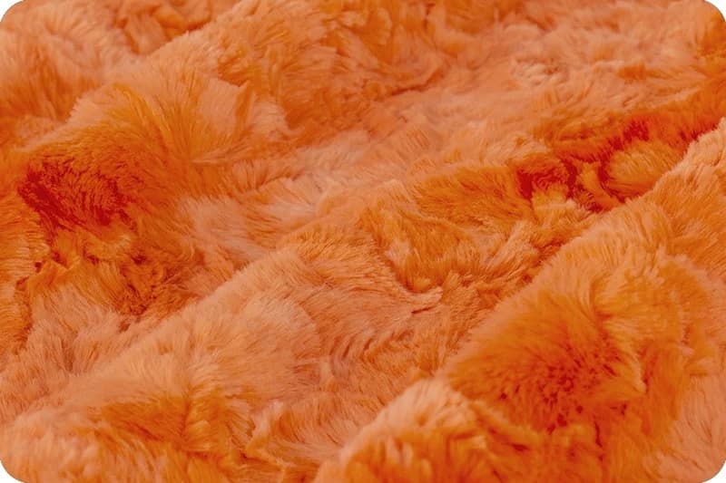 LAVA Luxe Cuddle® Galaxy minky by Shannon Fabric - Orange Tie-Dye Cut-to-size 60" wide - image 3