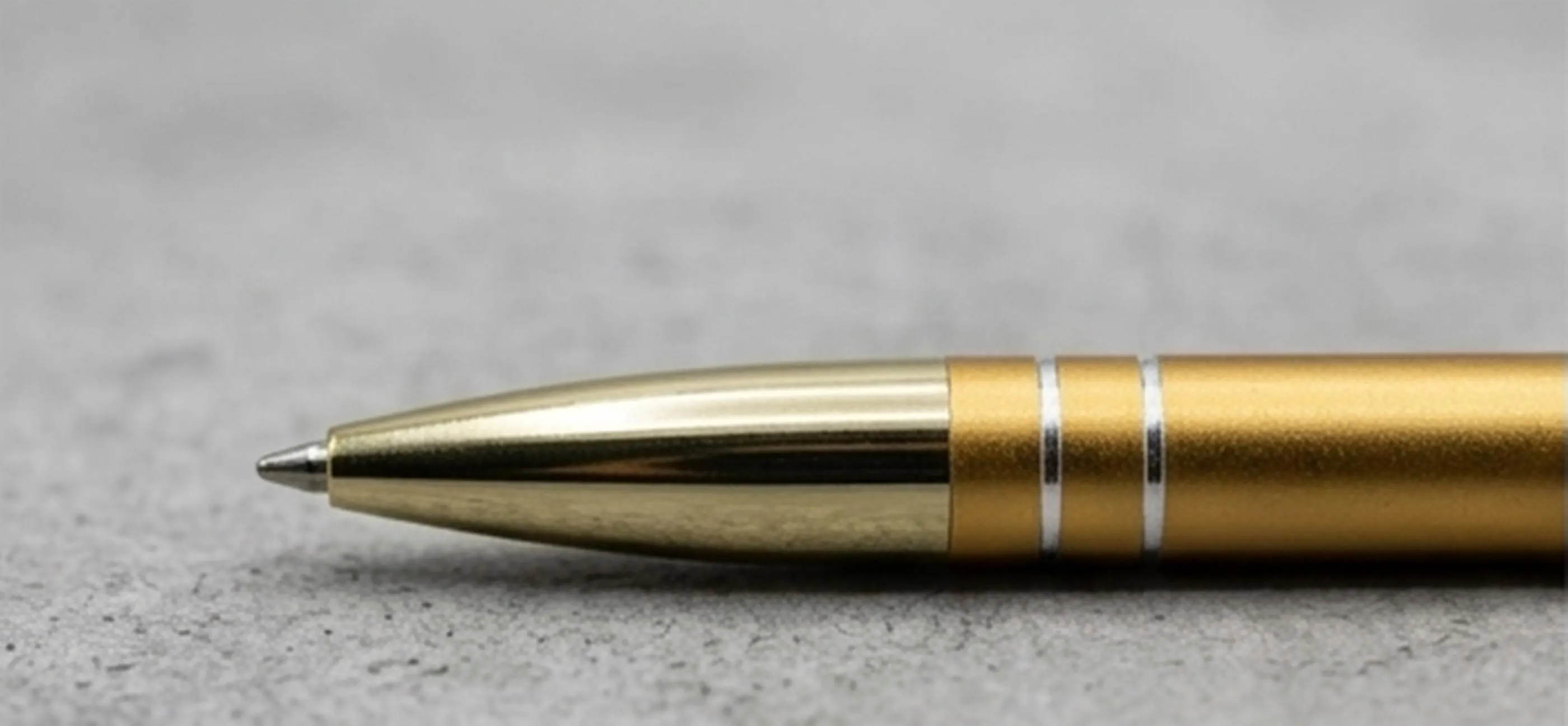 Luxury Gold Metal Ballpoint Pen with Black Leather Notebook, Executive Writing Set - image 3