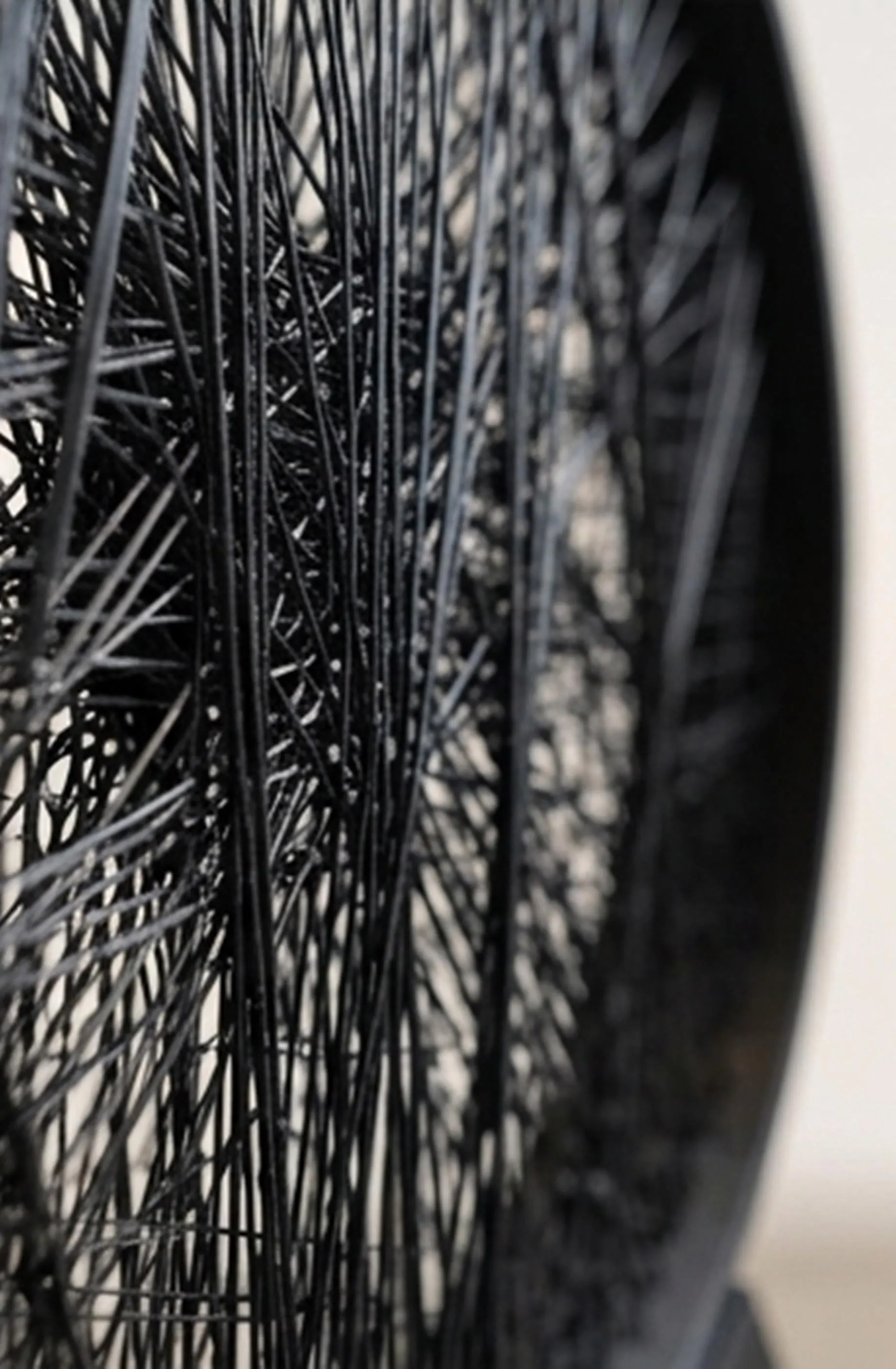 Spider String Art Sculpture – Superhero Inspired String Decor, Black Thread Circle Frame - image 3