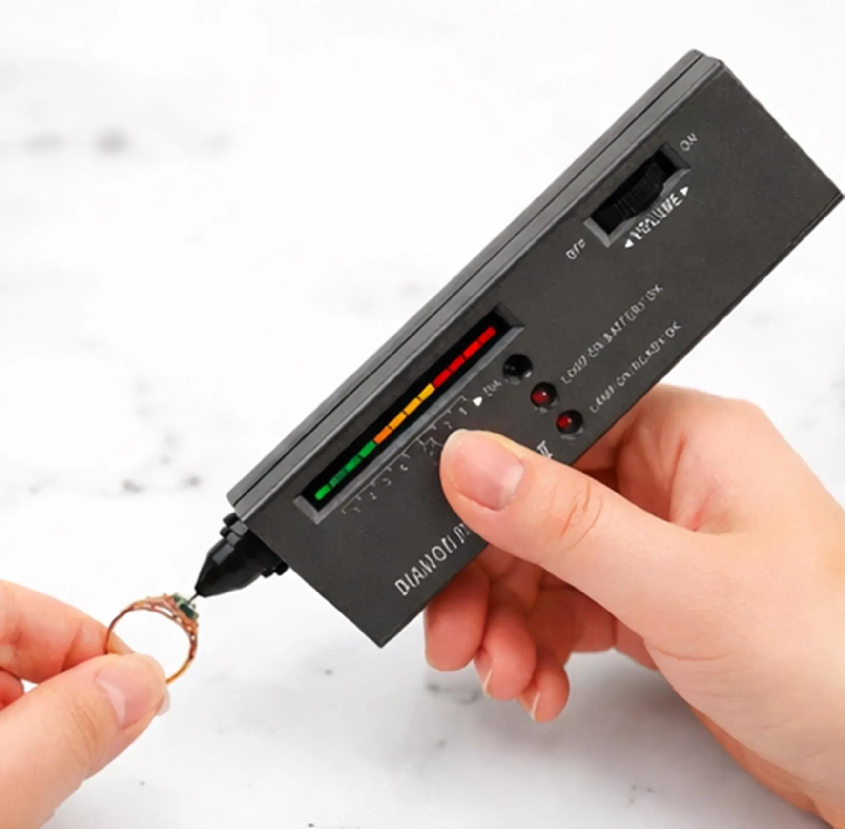Diamond Tester Machine Portable Gemstone Selector Tool, Tester Pen 9V Black - image 3