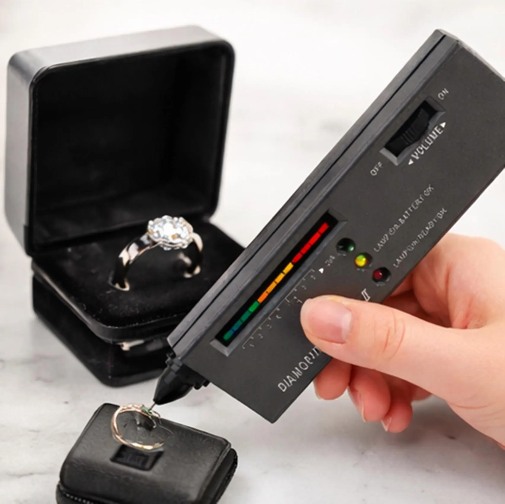 Diamond Tester Machine Portable Gemstone Selector Tool, Tester Pen 9V Black - image 4