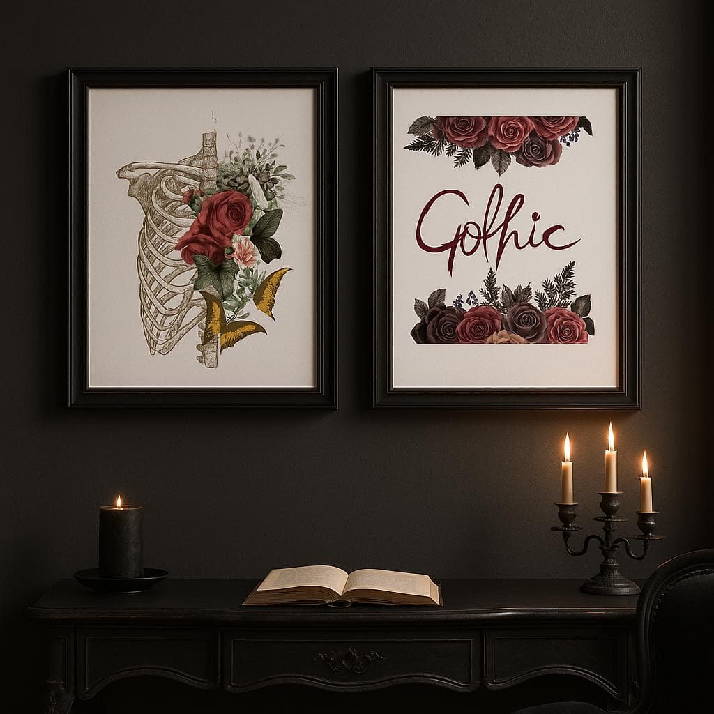 Gothic Clipart Bundle | 50 Dark Aesthetic Illustrations (Digital Download) - image 3