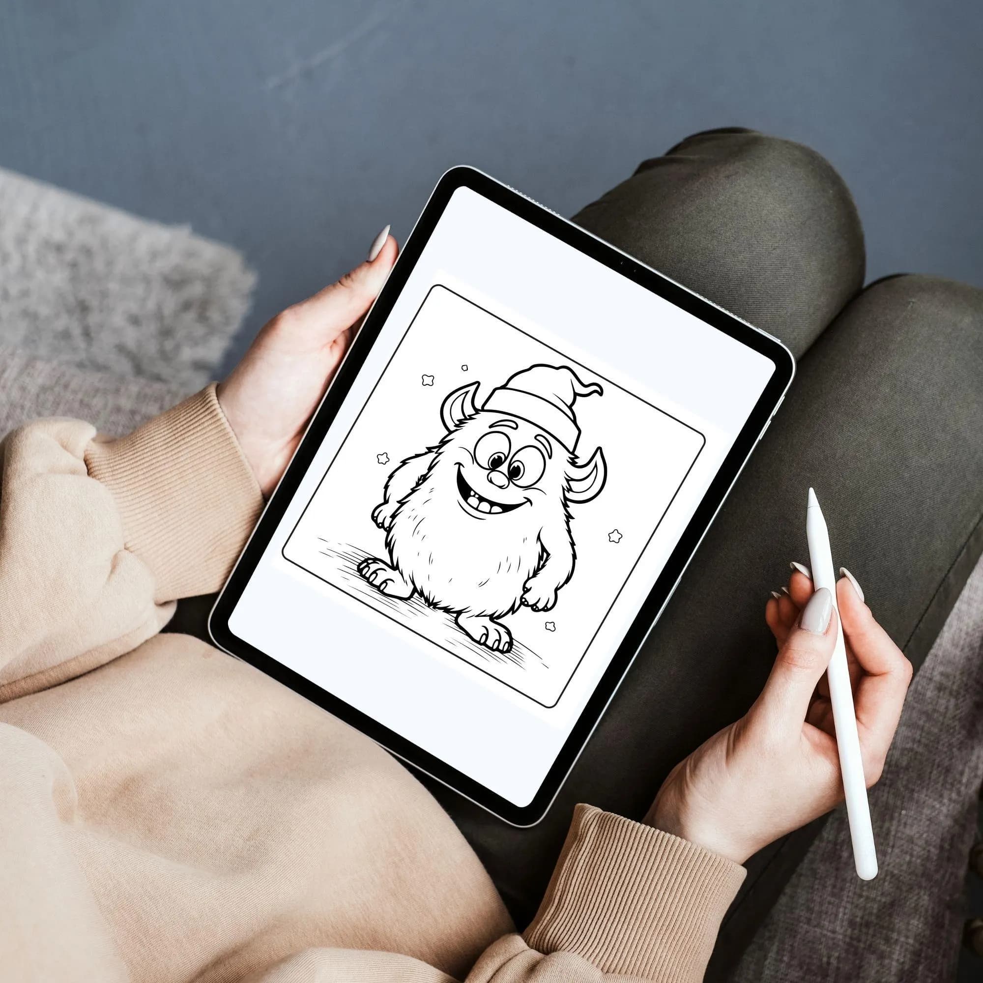 Creepy Monster Coloring Book – 165 Page Cute & Spooky Illustrations (PDF) - image 3