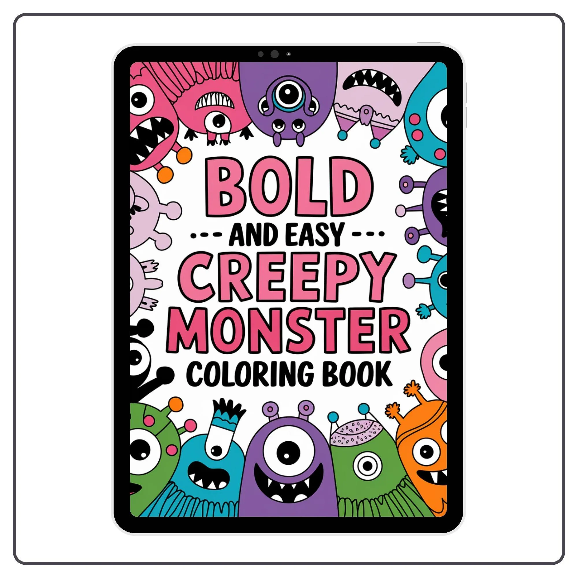 Creepy Monster Coloring Book – 165 Page Cute & Spooky Illustrations (PDF) - image 5