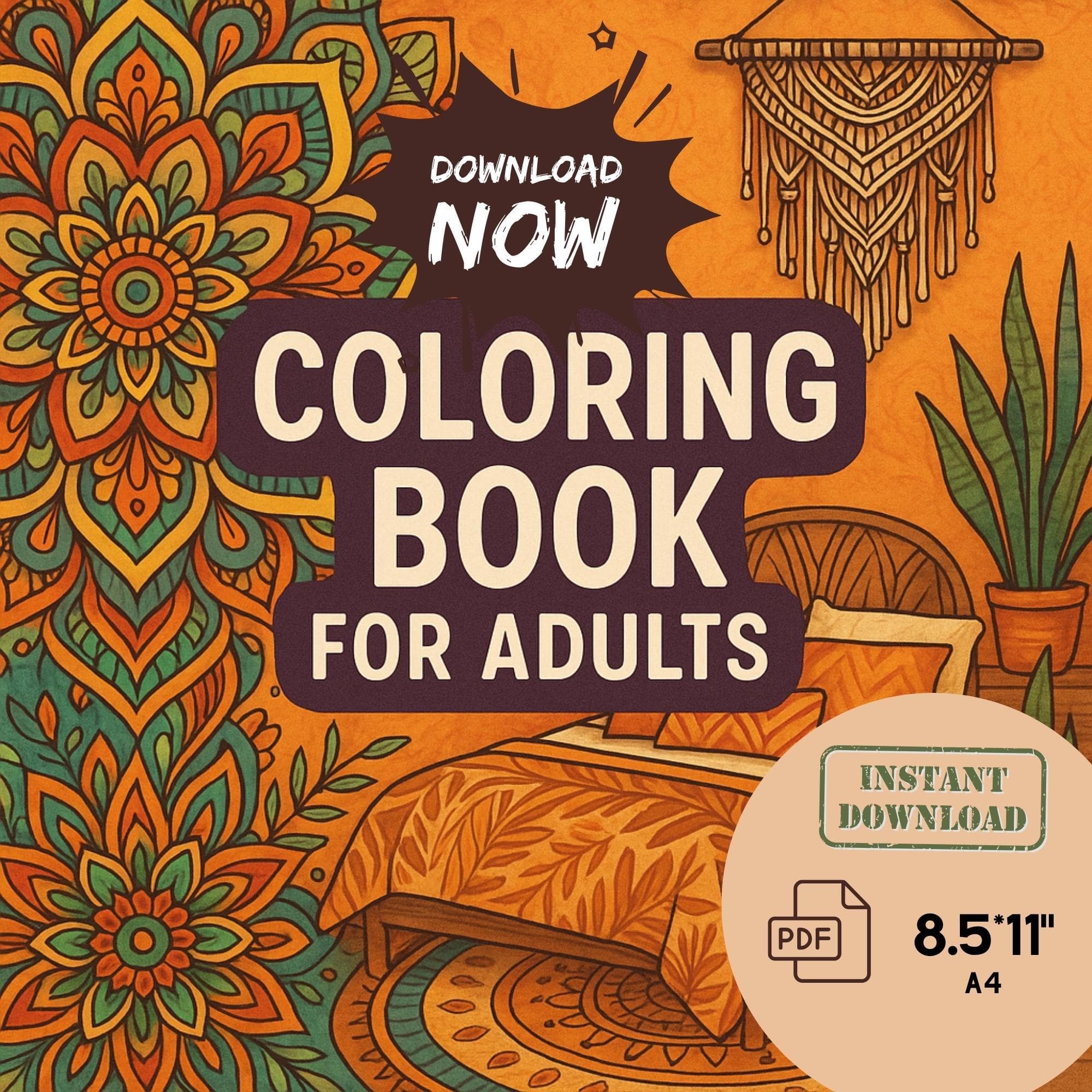 Mandala Coloring Book for Adult: Relaxing Adult Art Therapy (PDF)