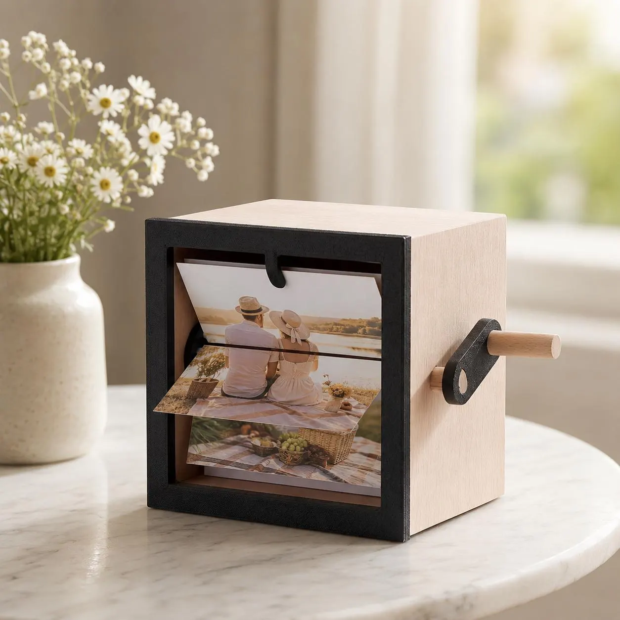 Personalised Flip Photo Box Custom Animation Picture Gift for Her Him Birthday Anniversary - image 2