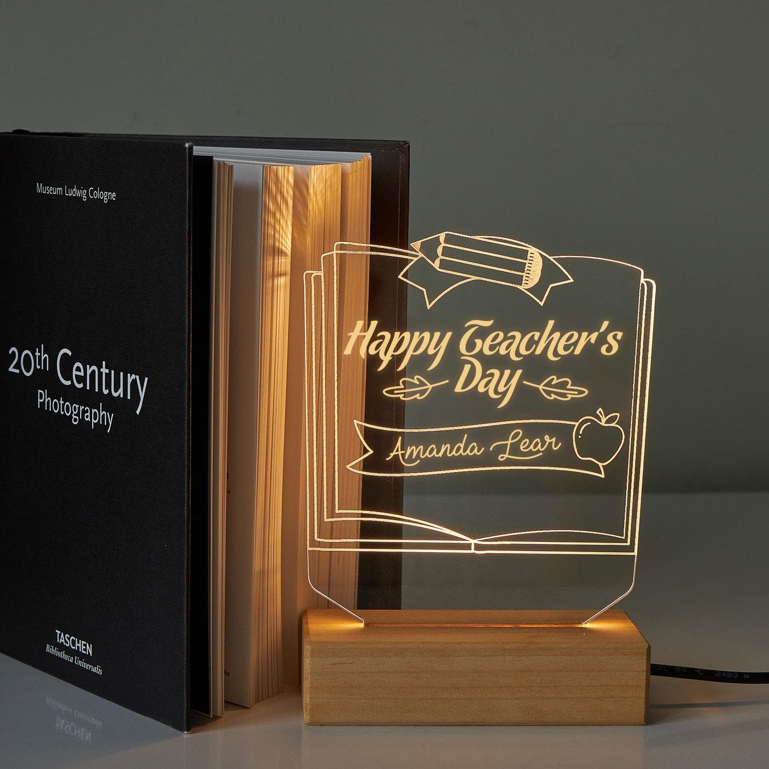 Custom Teacher's Day Desk Light | Back to School, Graduation, Thank You Retirement Gift | High School Teacher Appreciation Gift from Student
