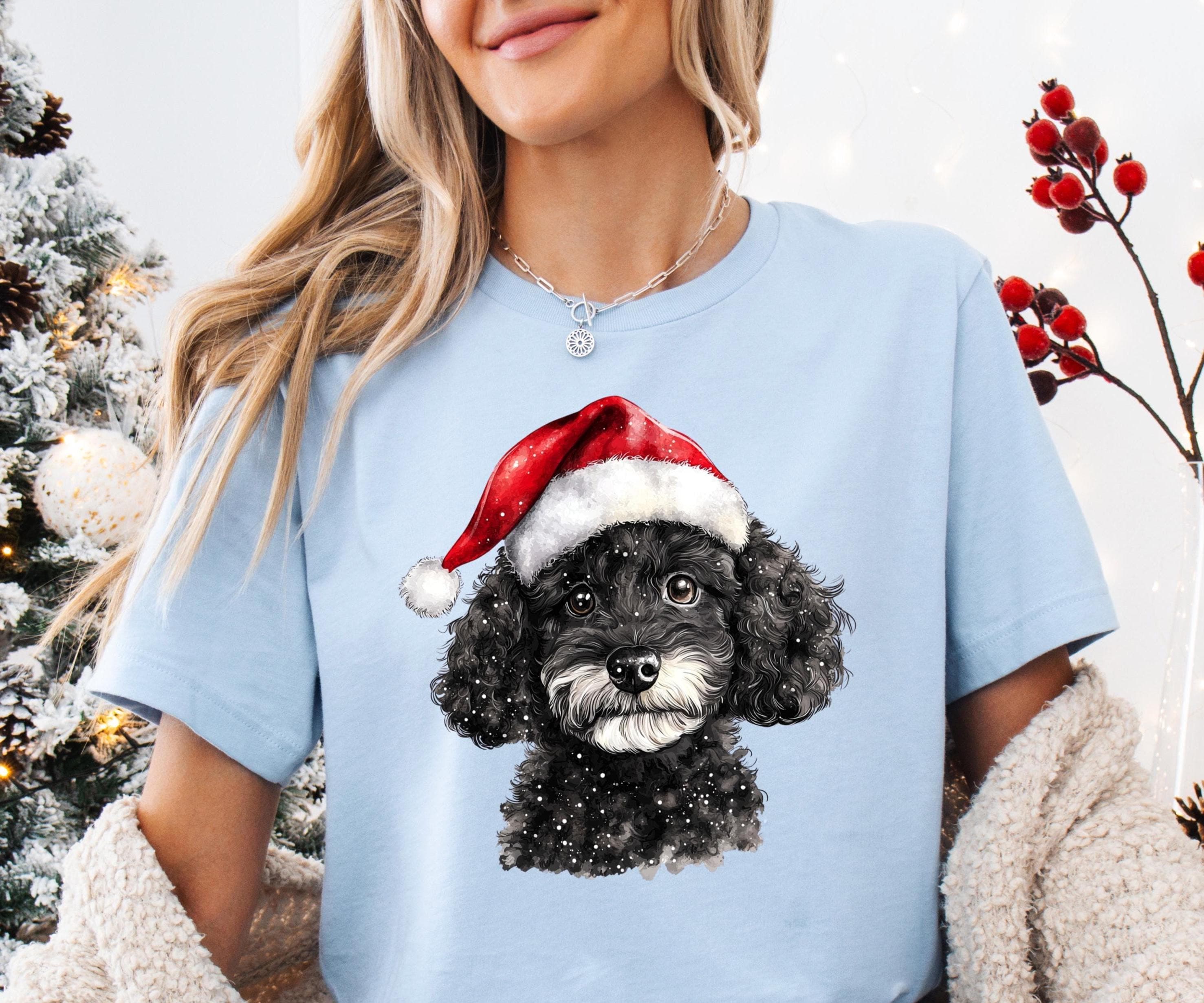 Poodle Christmas Shirt Custom Dog Breed Sweatshirt Holiday Pet Gift for Dog Owner Holiday Pet Lover Top Merry Dog Mom T-shirt