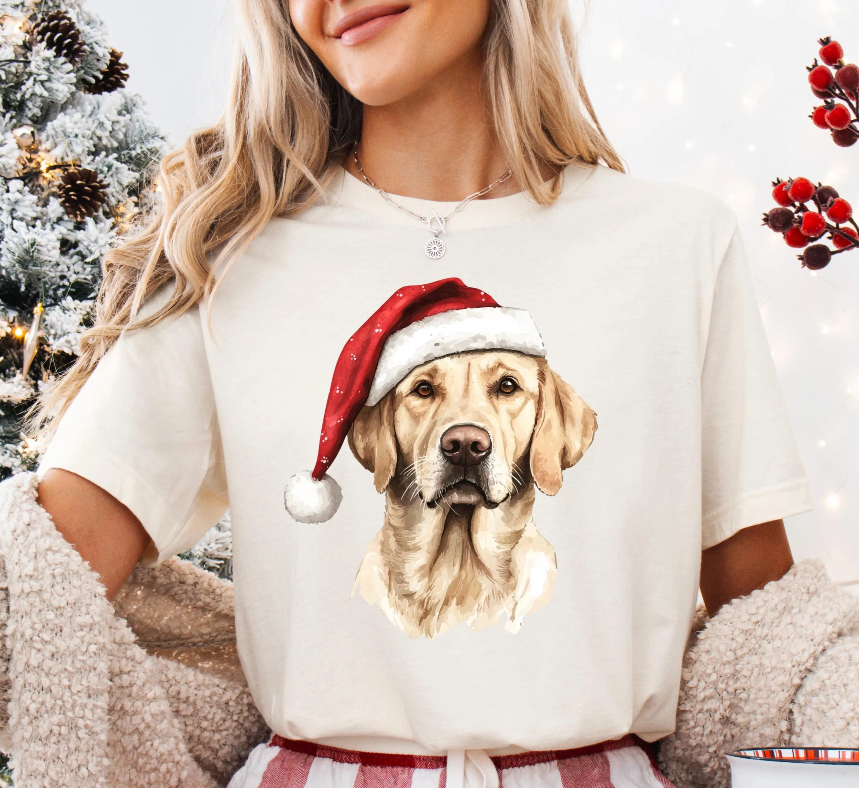 Labrador Retriever Christmas Shirt Custom Dog Breed Sweatshirt Holiday Pet Gift for Dog Owner Holiday Pet Lover Top Merry Dog Mom