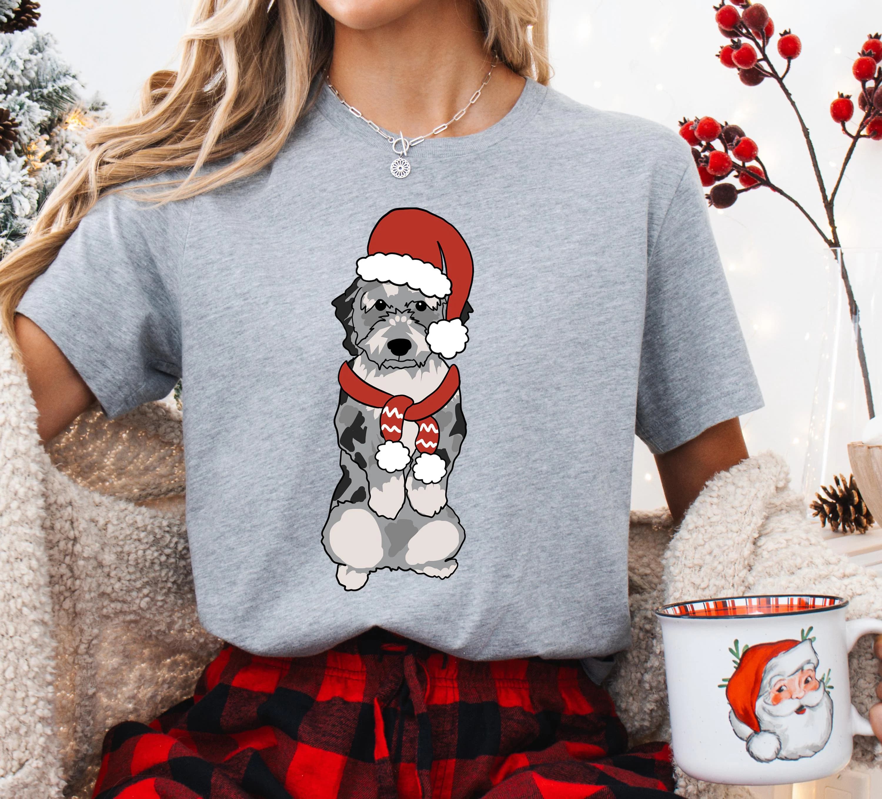 Mini Schnauzer Christmas Shirt, Custom Dog Breed Sweatshirt, Cute Pet Gift