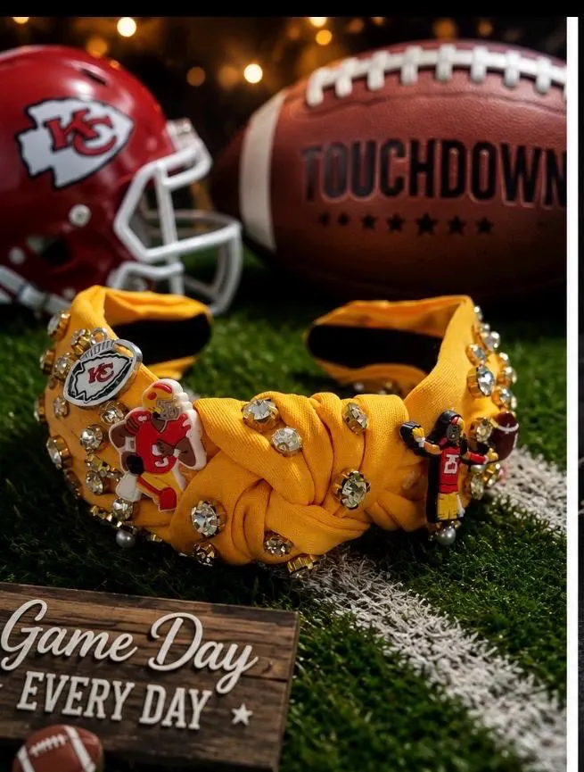 Kc chiefs beaded headband’s - image 3