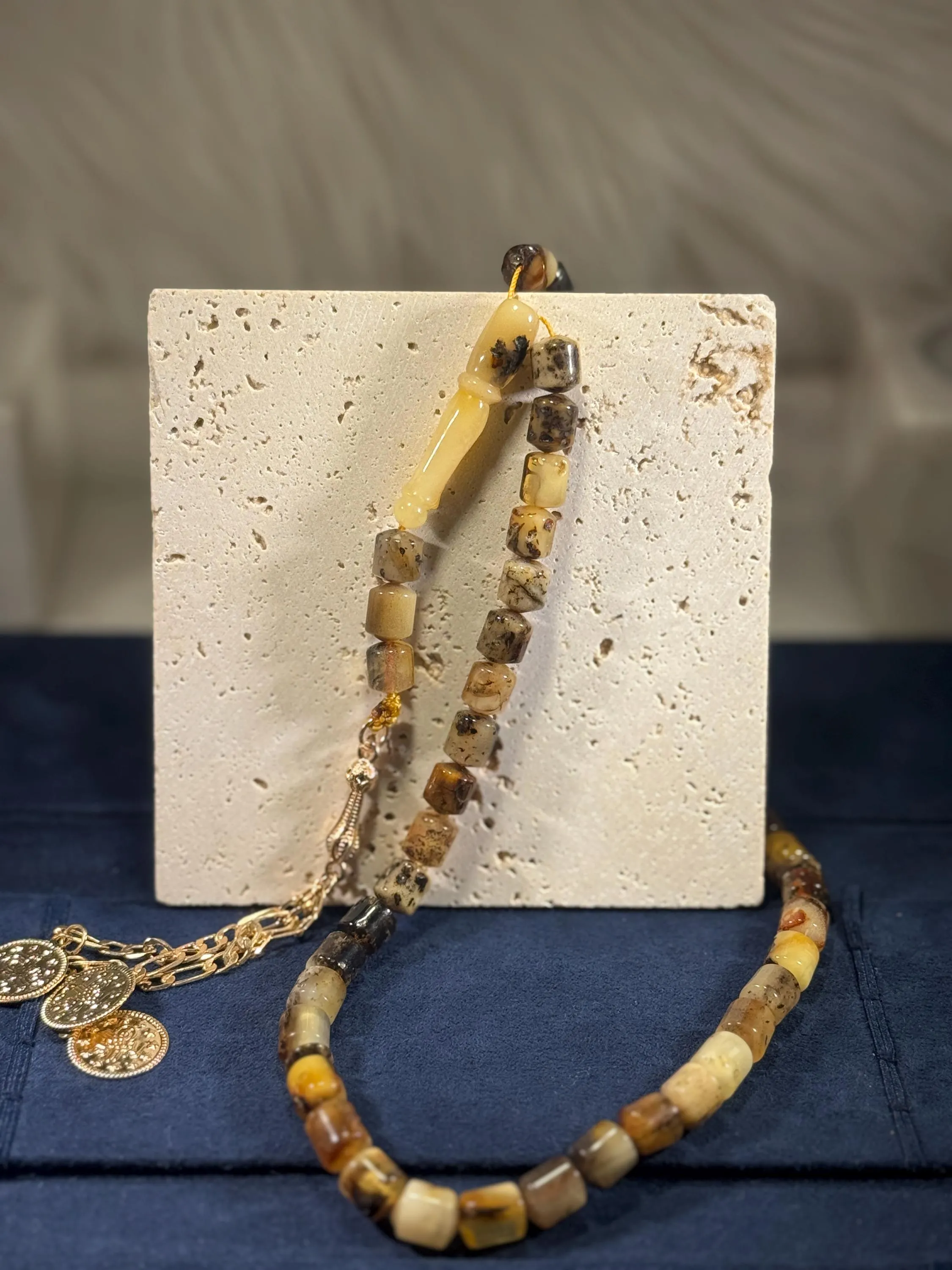 Handmade Baltic Amber Tasbih: Macintosh Style Islamic Prayer Beads - image 2