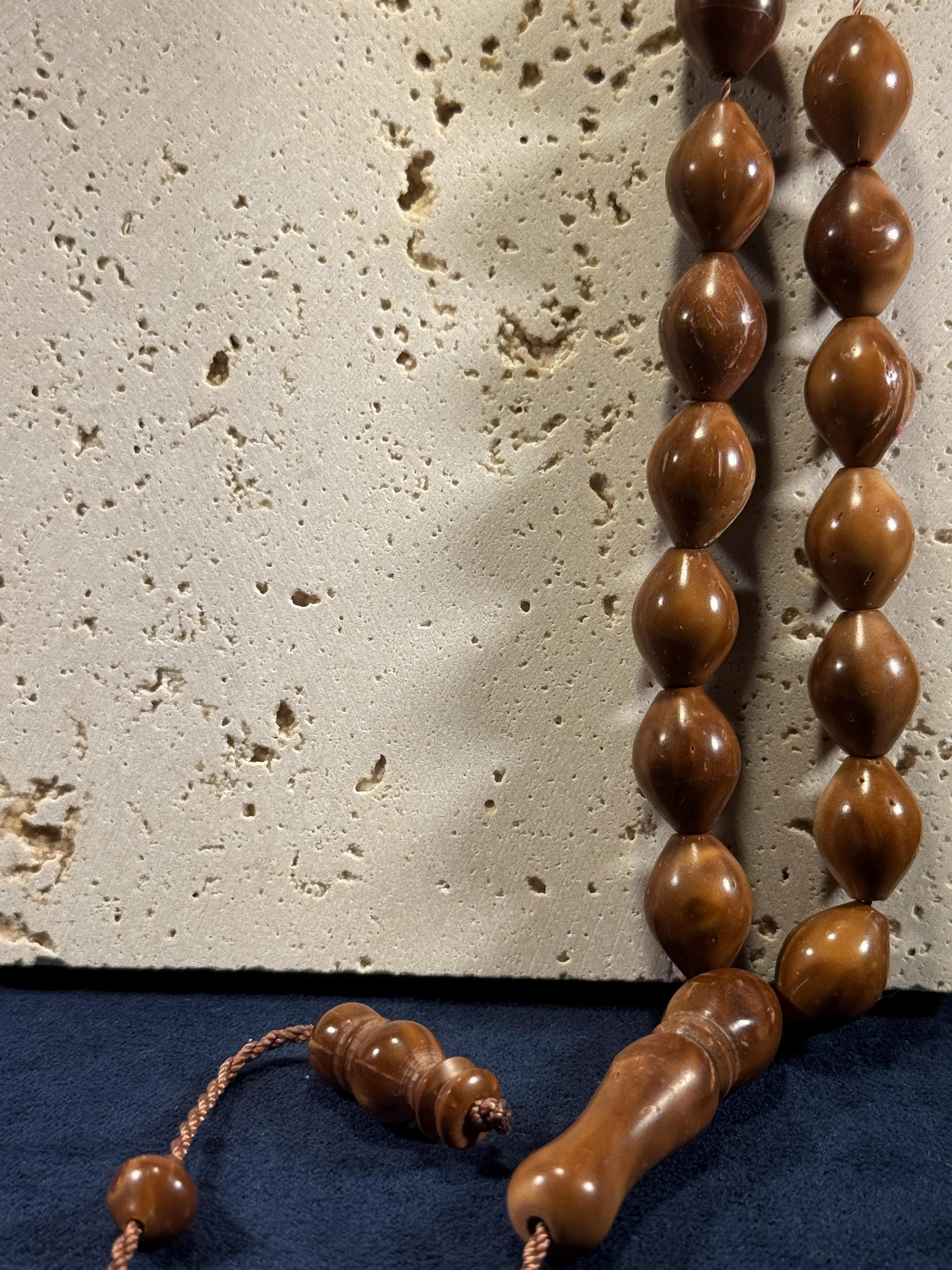 Handmade Kok Wood Tasbih: 33 Islamic Prayer Beads Dhikr Misbaha - image 3