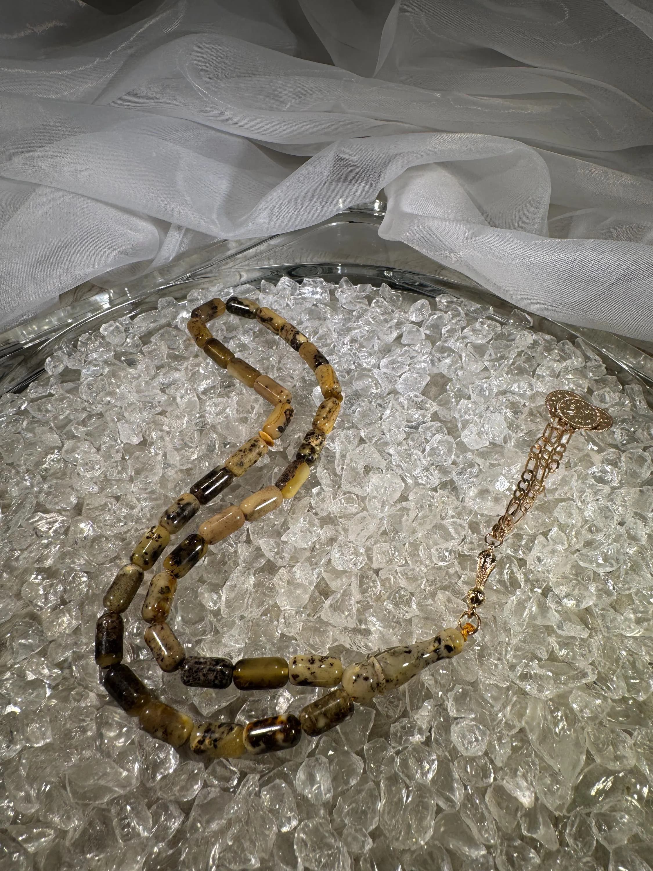 Baltic amber prayer beads with silk tassel – luxury Islamic gift misbaha, perfect for Ramadan, Eid, and special occasions