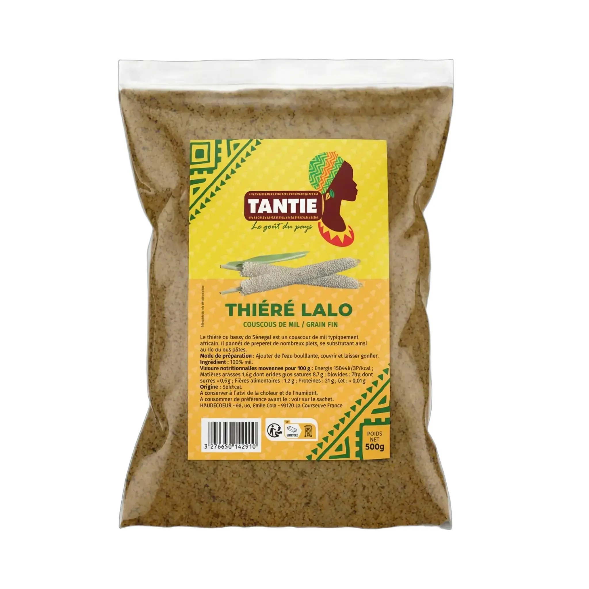 Thiéré lalo TANTIE, couscous sénégalais de mil et maïs à grain fin | Lot de 10 sachets de 500 g - image 3