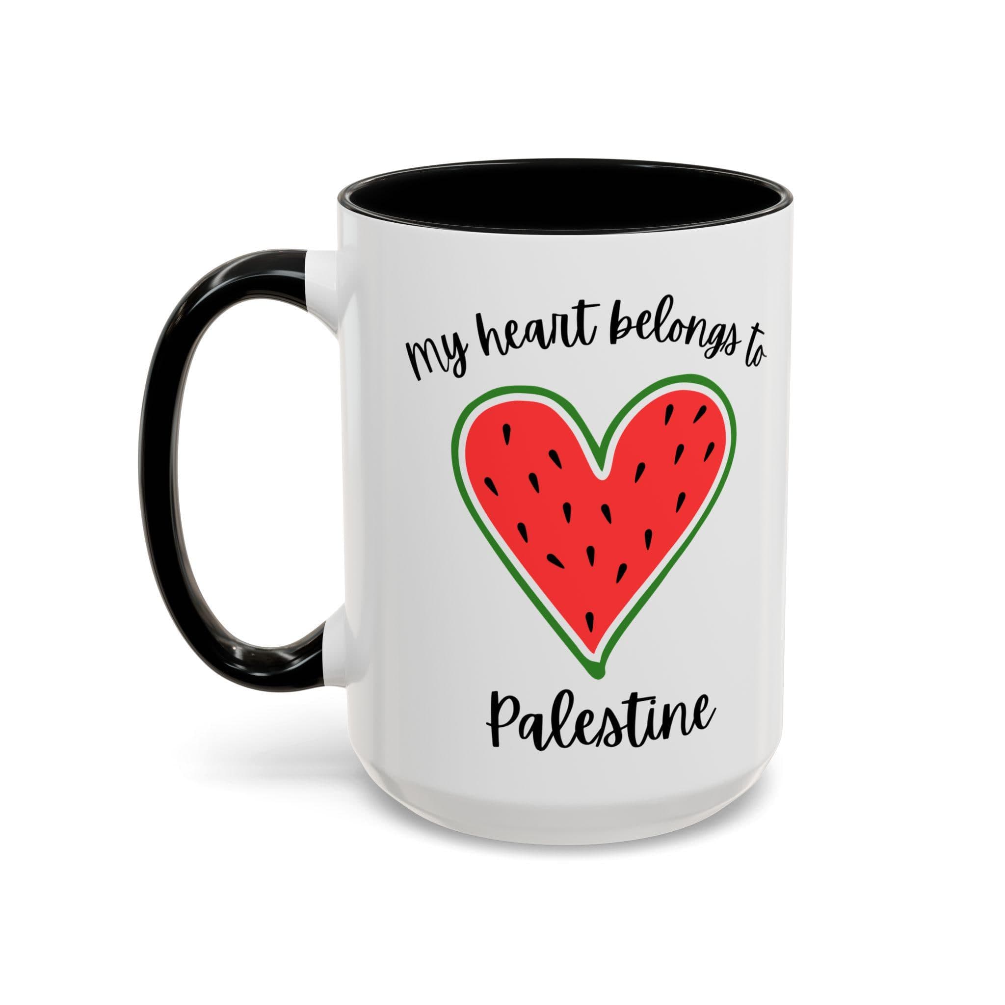 Palestine Coffee Mug | My heart belongs to Palestine