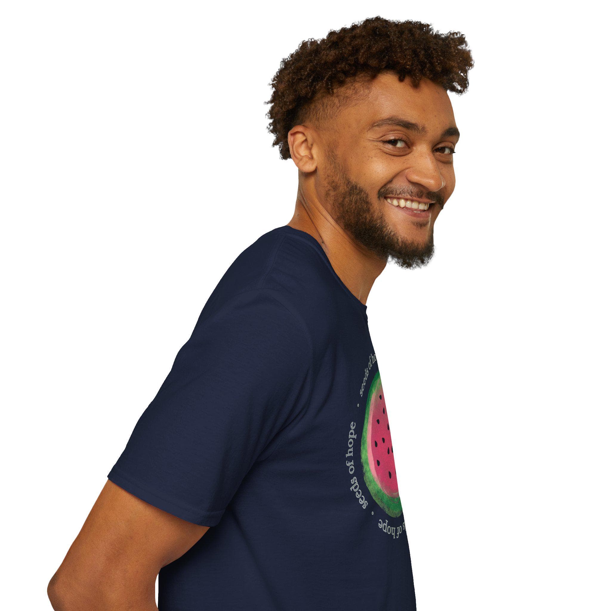 Seeds of Hope Watermelon Palestine Unisex T-Shirt - image 4