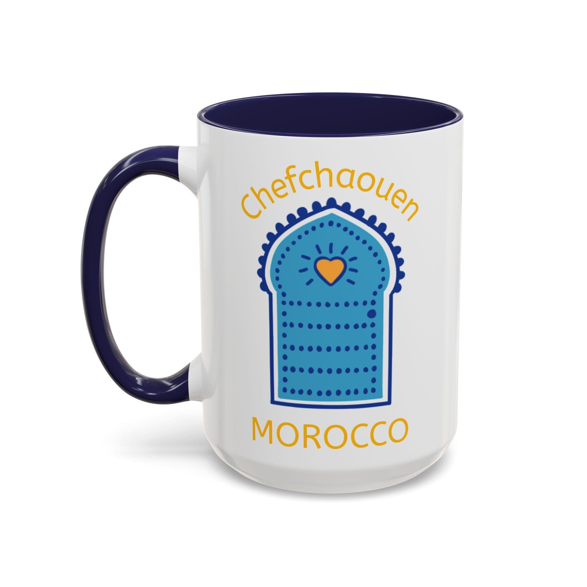 Chefchaouen Morocco Coffee Mug: Moroccan Blue Door Souvenir