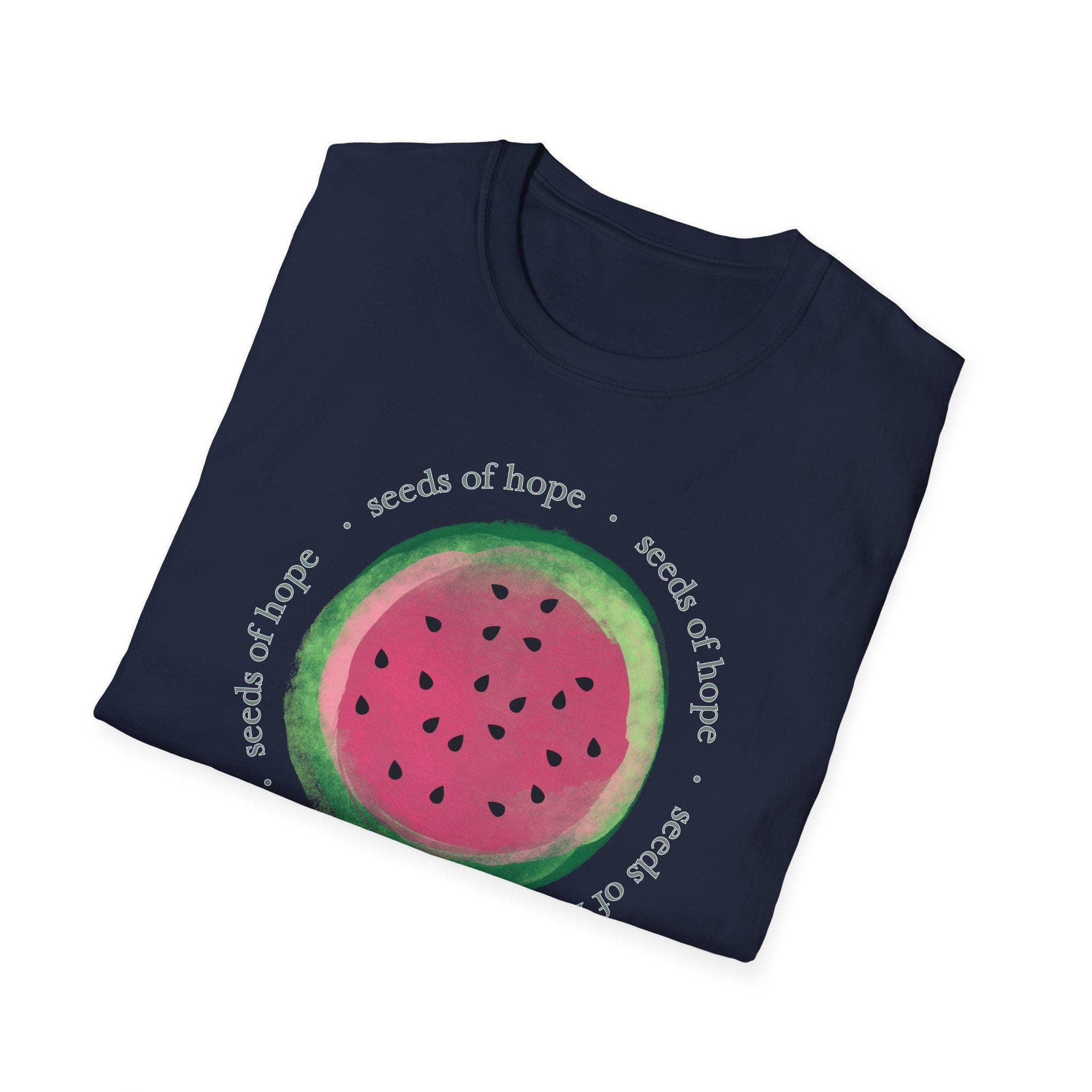 Seeds of Hope Watermelon Palestine Unisex T-Shirt - image 3