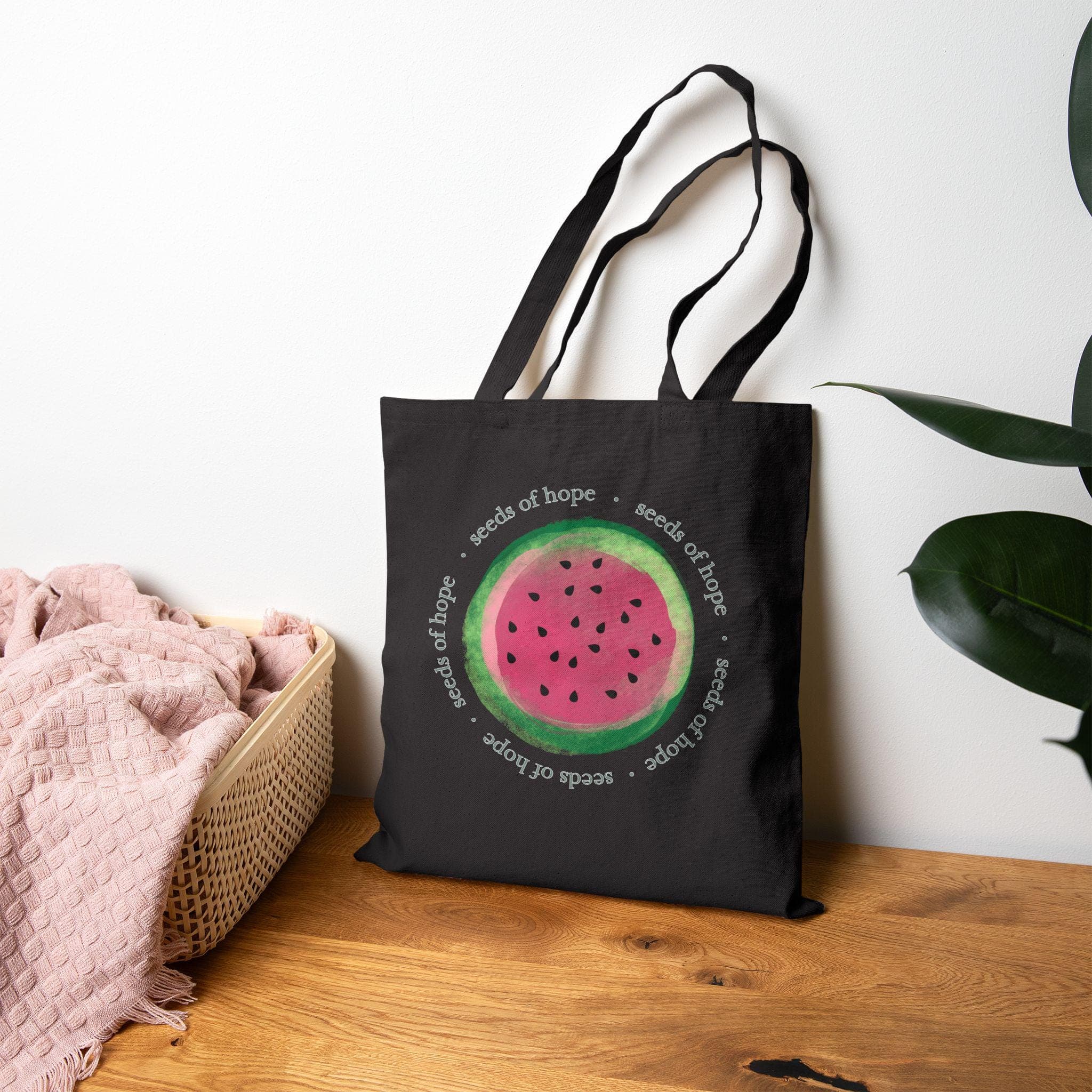 Palestine Watermelon Cotton Canvas Tote Bag | Seeds of Hope - image 5