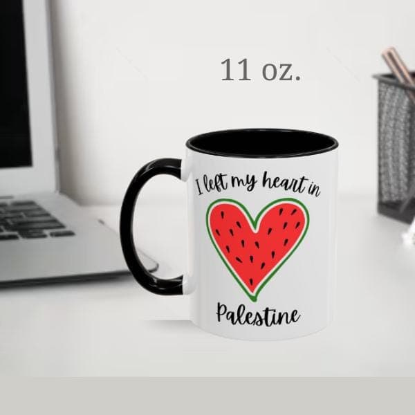 Palestine Coffee Mug | I left my heart in Palestine - image 4