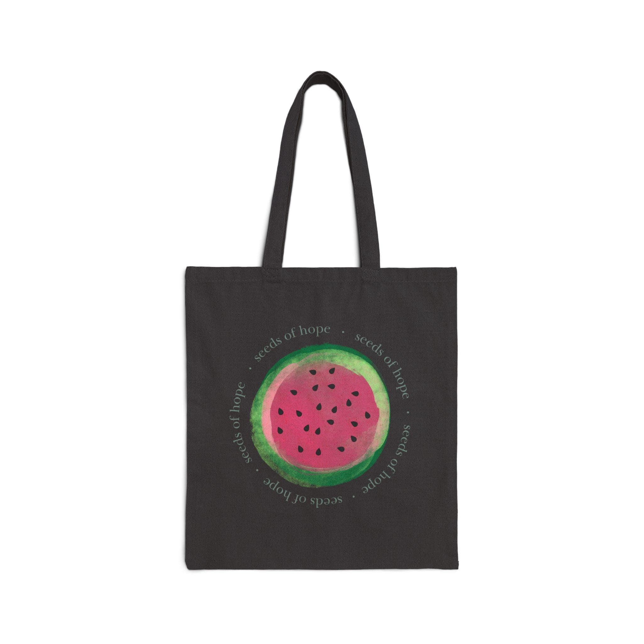 Palestine Watermelon Cotton Canvas Tote Bag | Seeds of Hope