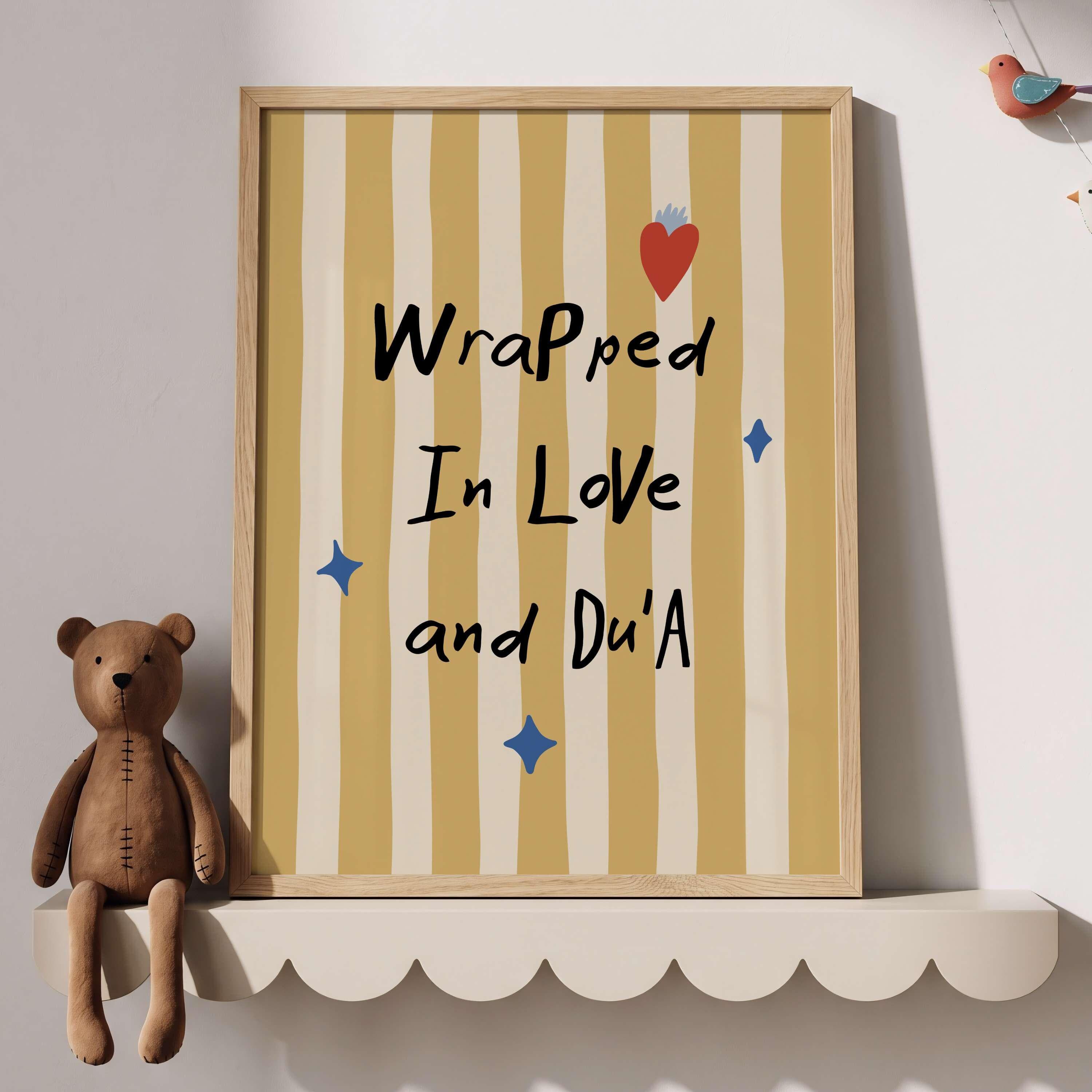 Love and Dua, Muslim Whimsy Room Decor, Islamic Nursery Wall Art, Affirmation Quotes - image 5