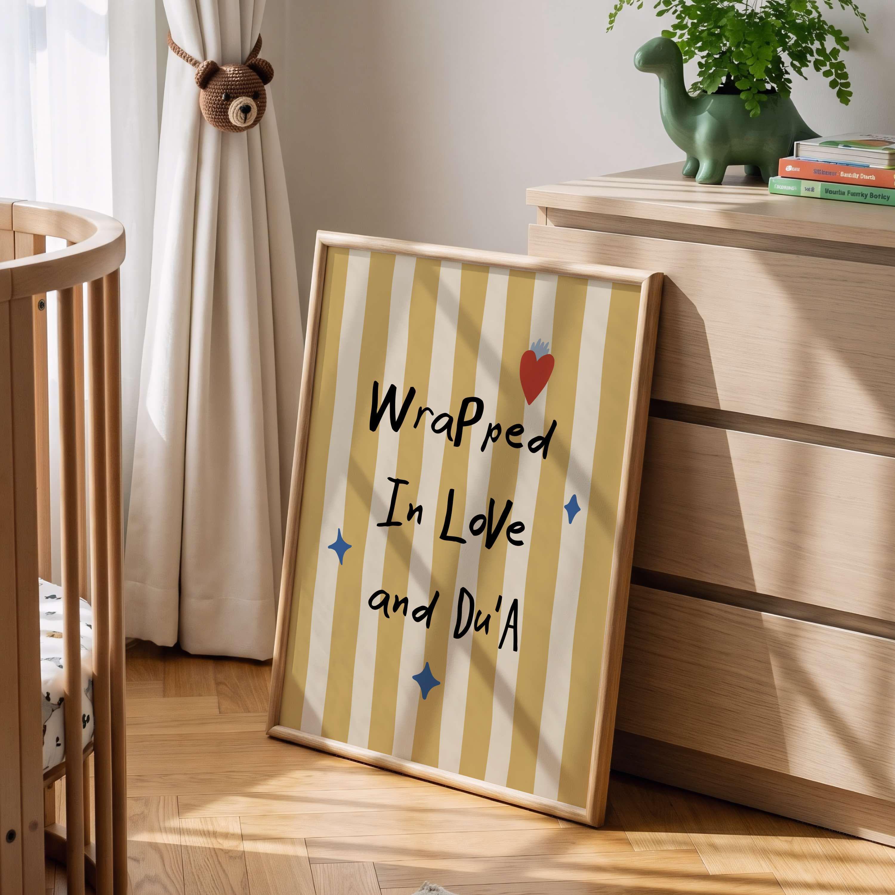 Love and Dua, Muslim Whimsy Room Decor, Islamic Nursery Wall Art, Affirmation Quotes - image 4