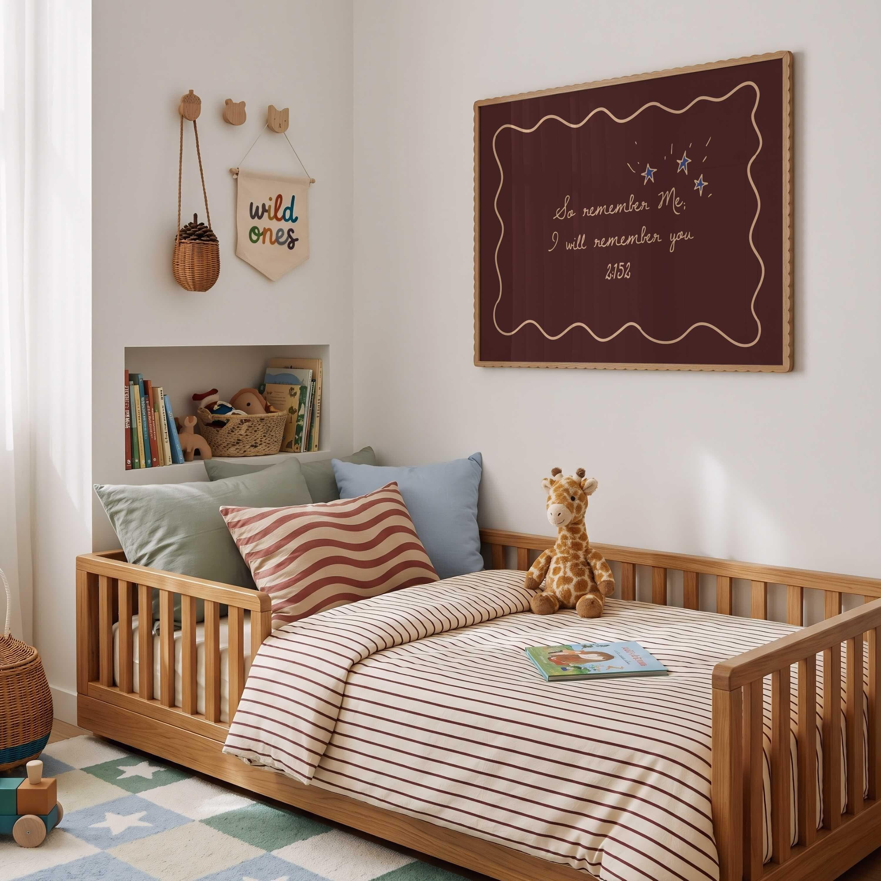 Whimsical Muslim Wall Art, Trendy Islamic Nursery Prints, Eclectic Wall Decor, Printed & Framed - image 4