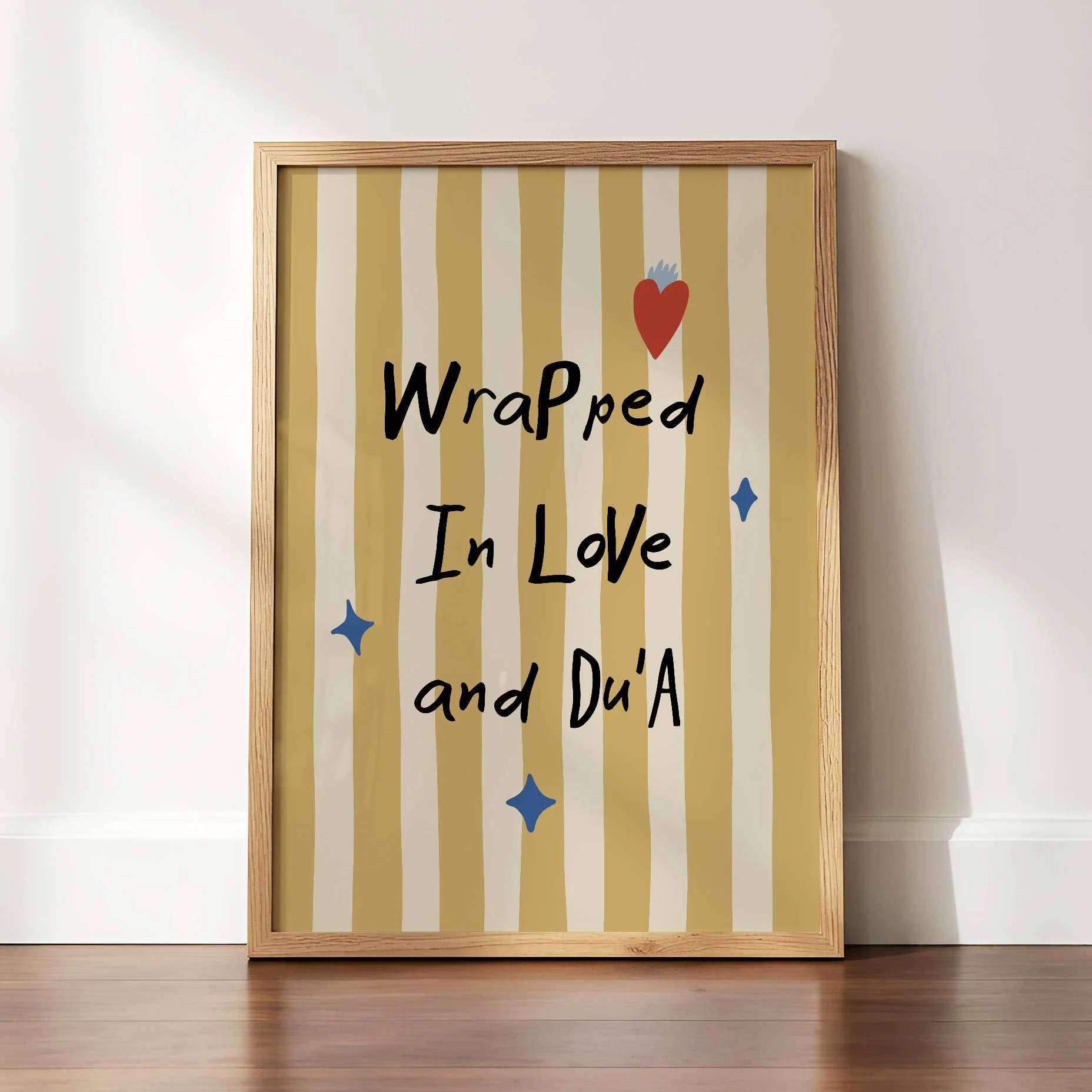 Love and Dua, Muslim Whimsy Room Decor, Islamic Nursery Wall Art, Affirmation Quotes