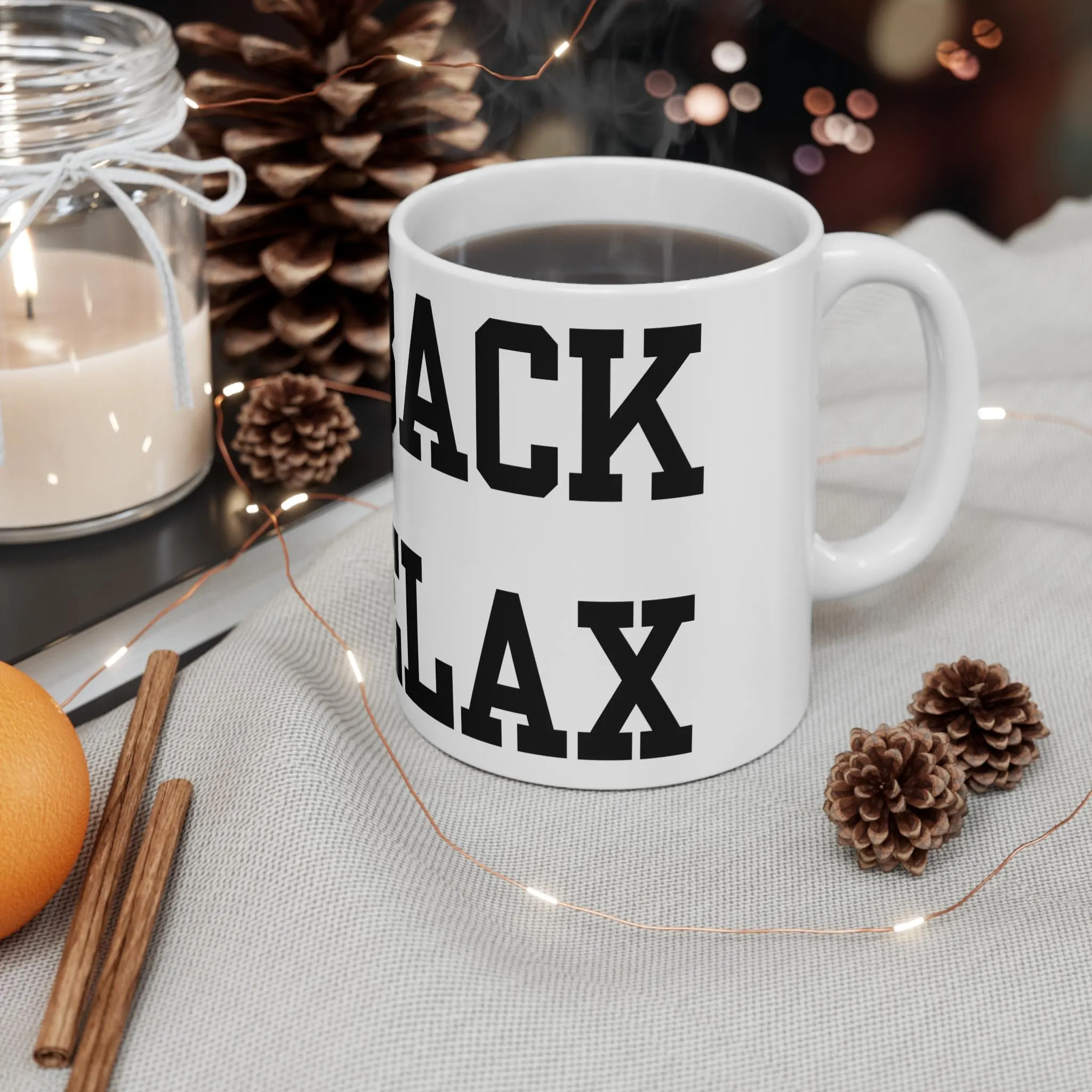 Sip Back & Relax Funny Mug: Novelty Coffee Tea Gift - image 5