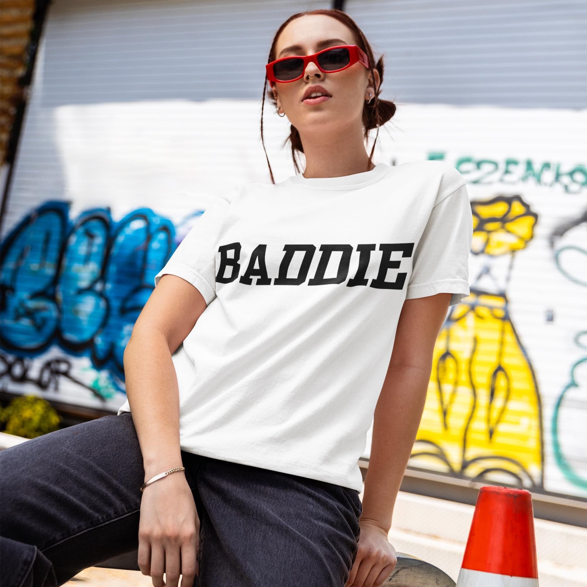 Baddie Slogan T-Shirt: Trendy Unisex Graphic Tee - UK Fashion