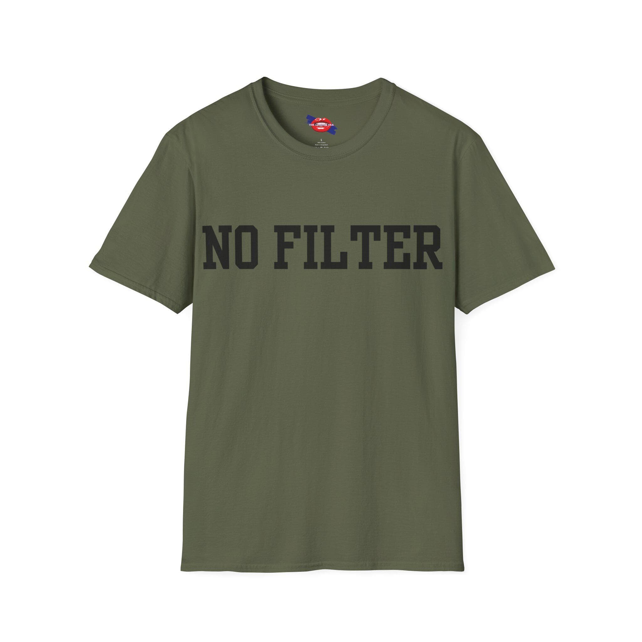 No Filter T Shirt | Funny Cheeky Slogan Tee | Bold Adult Graphic Tshirt | Unisex Joke Tee | Gift for Him or Her UK - image 5