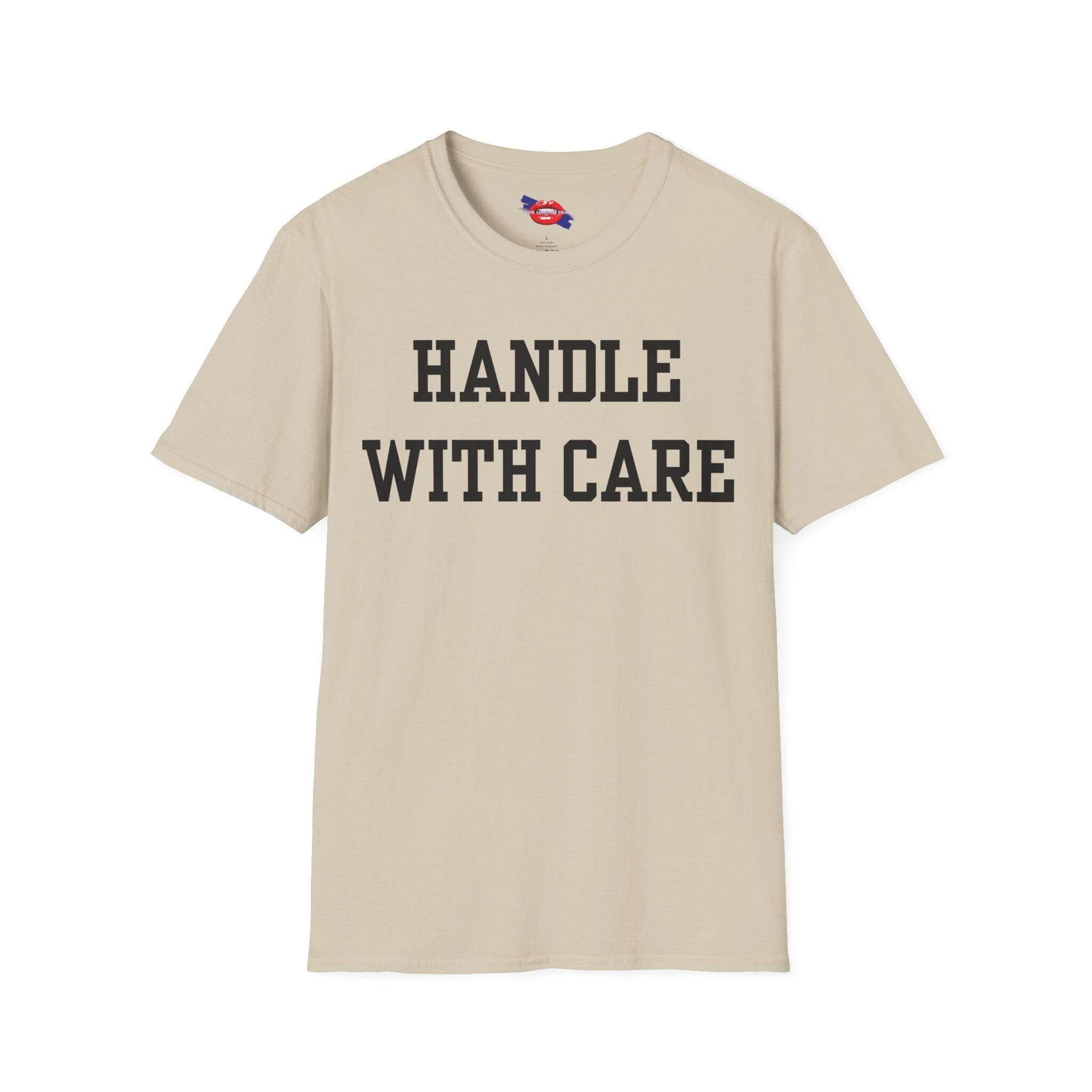 Handle With Care T Shirt | Funny Cheeky Slogan Tee | Playful Adult Graphic Tshirt | Unisex Joke Tee | Gift for Him or Her UK - image 4
