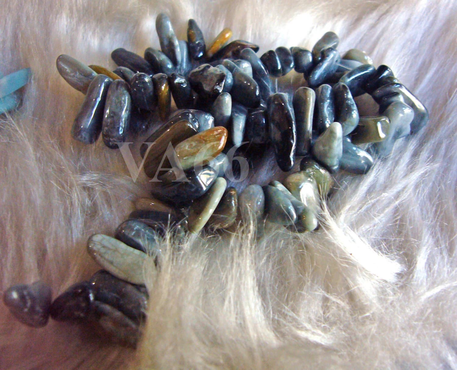 DIY 15" Grey Agate Gemstone Teeth Stick Shape Pebble Chips Briolete Gemstones Top Drill Freeform Spikes Beads Jewelry Craft 1 Strand - image 3