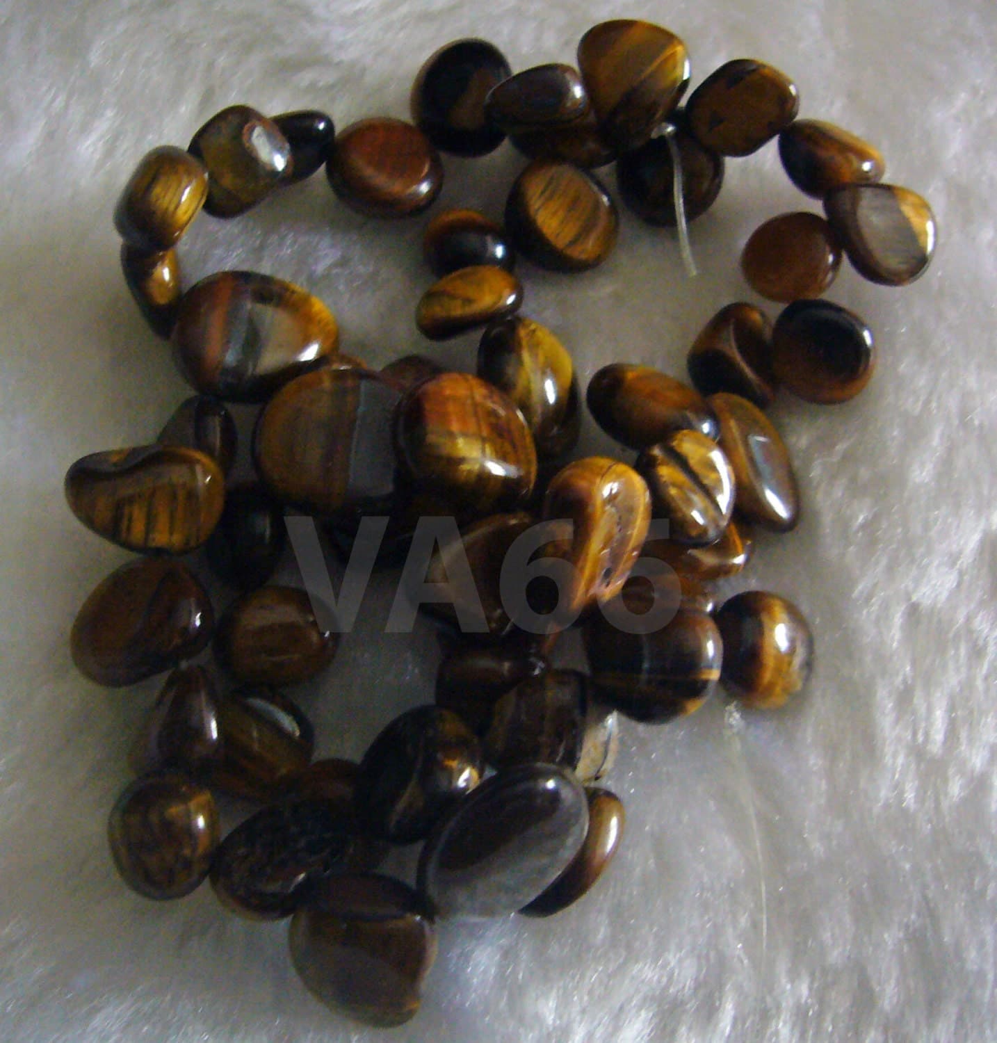 DIY 15" Brown Tiger Eye Gemstone Water Drop Shape Genuine Gemstones Gems Beads Jewelry Making Beading Craft Teardrop Drop Nuggets Sewing - image 3