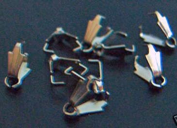 DIY 8pcs Pendant Bails for 10mm Swarovski Heart Parts Bail for Pendants Jewelry Making Findings
